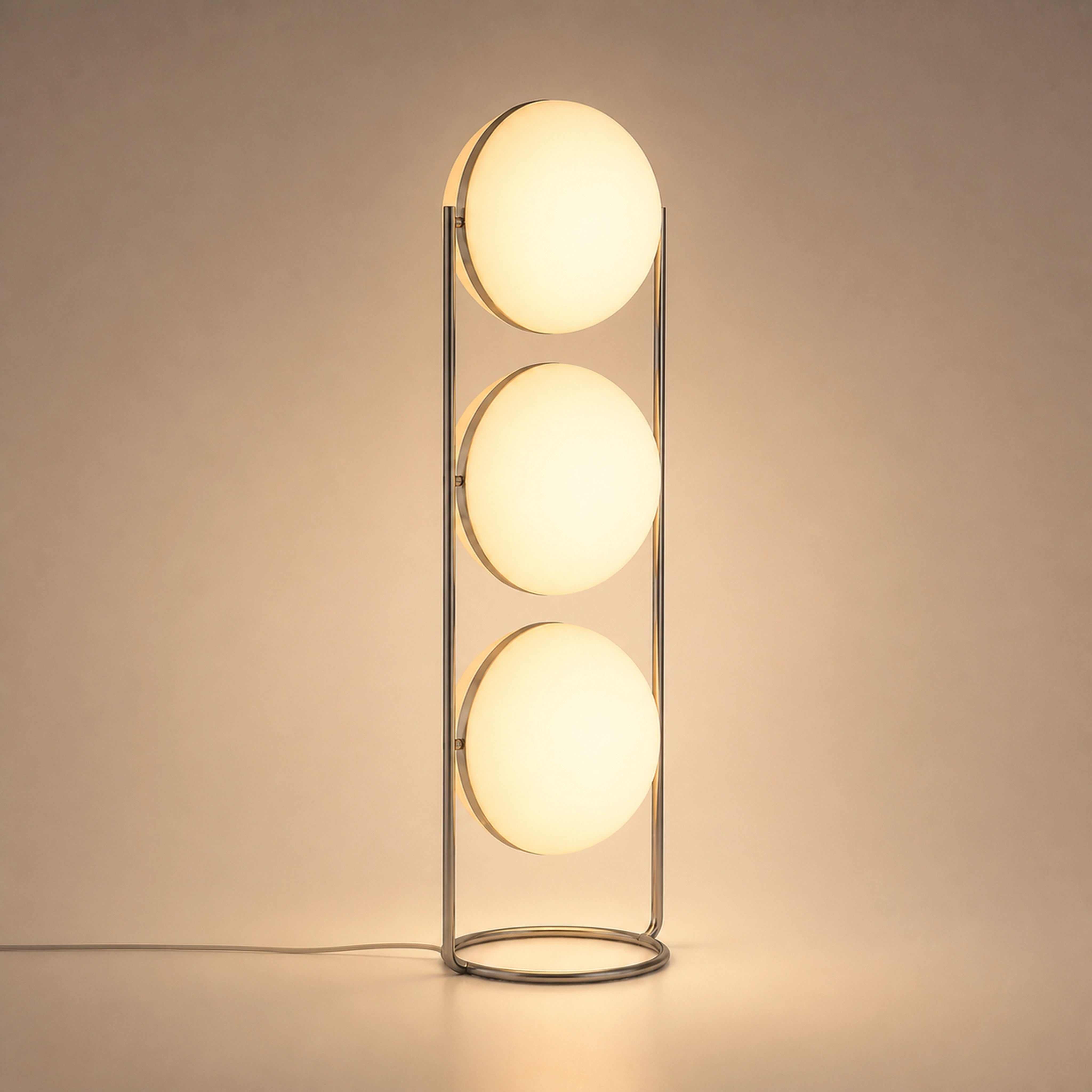 Solus Triple Sphere Floor Lamp Lamp Interior Moderna