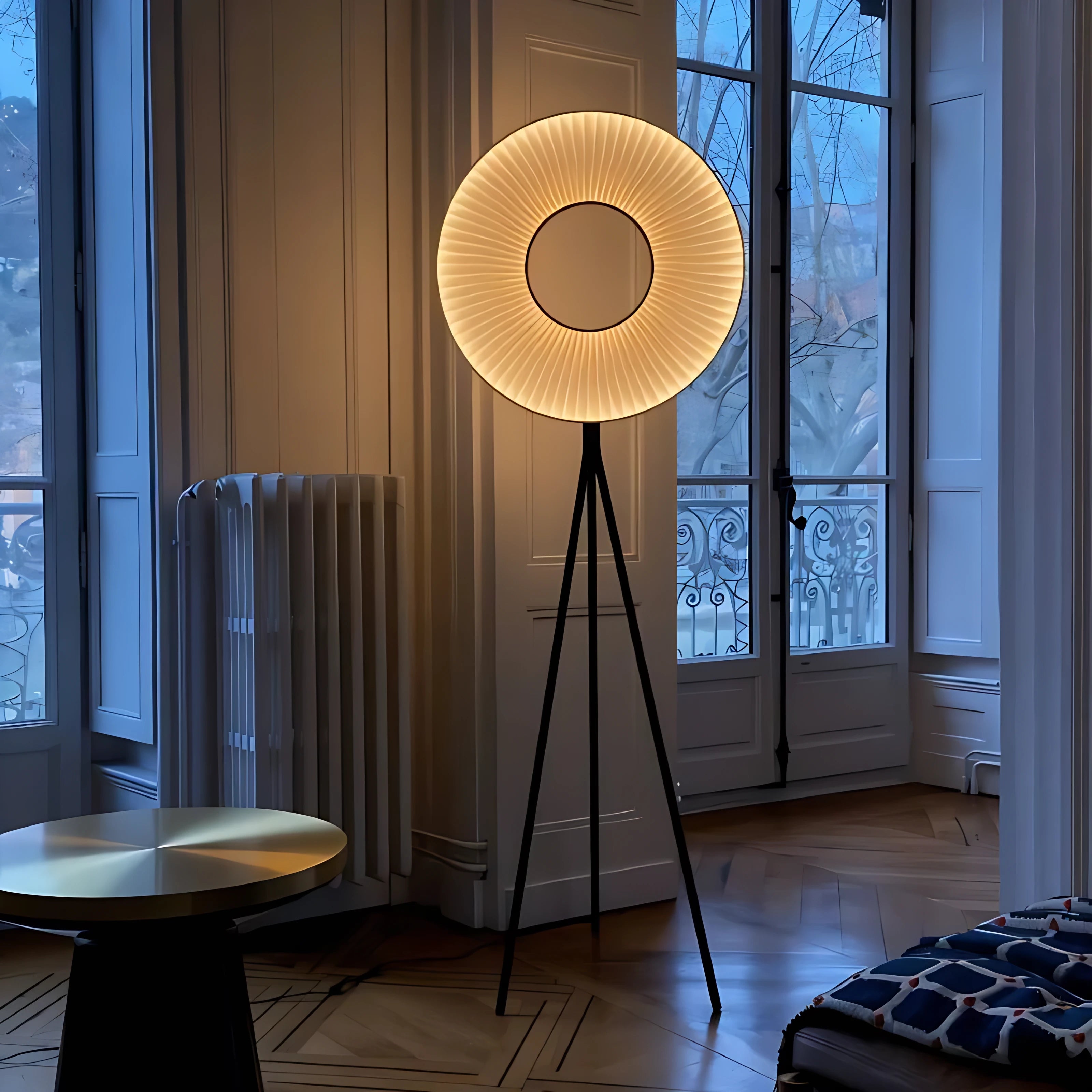 Iris Bahia Single Ring Floor Lamp Lamp Interior Moderna
