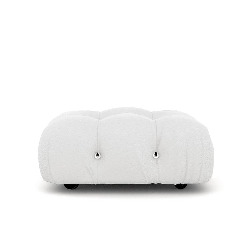 Mario Bellini Ottoman Sofa Interior Moderna Pearl White Boucle