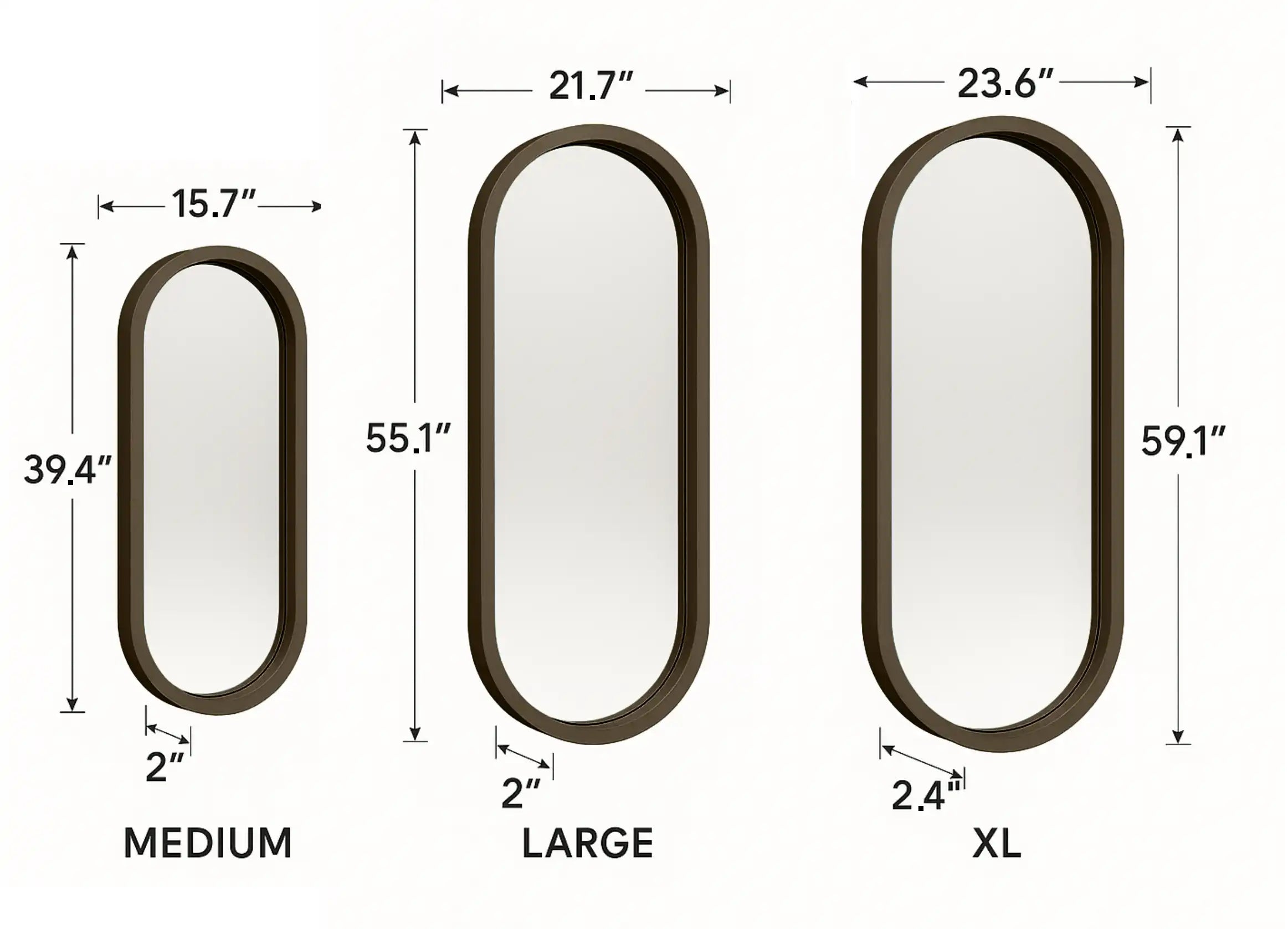 Oversized Pill Mirror