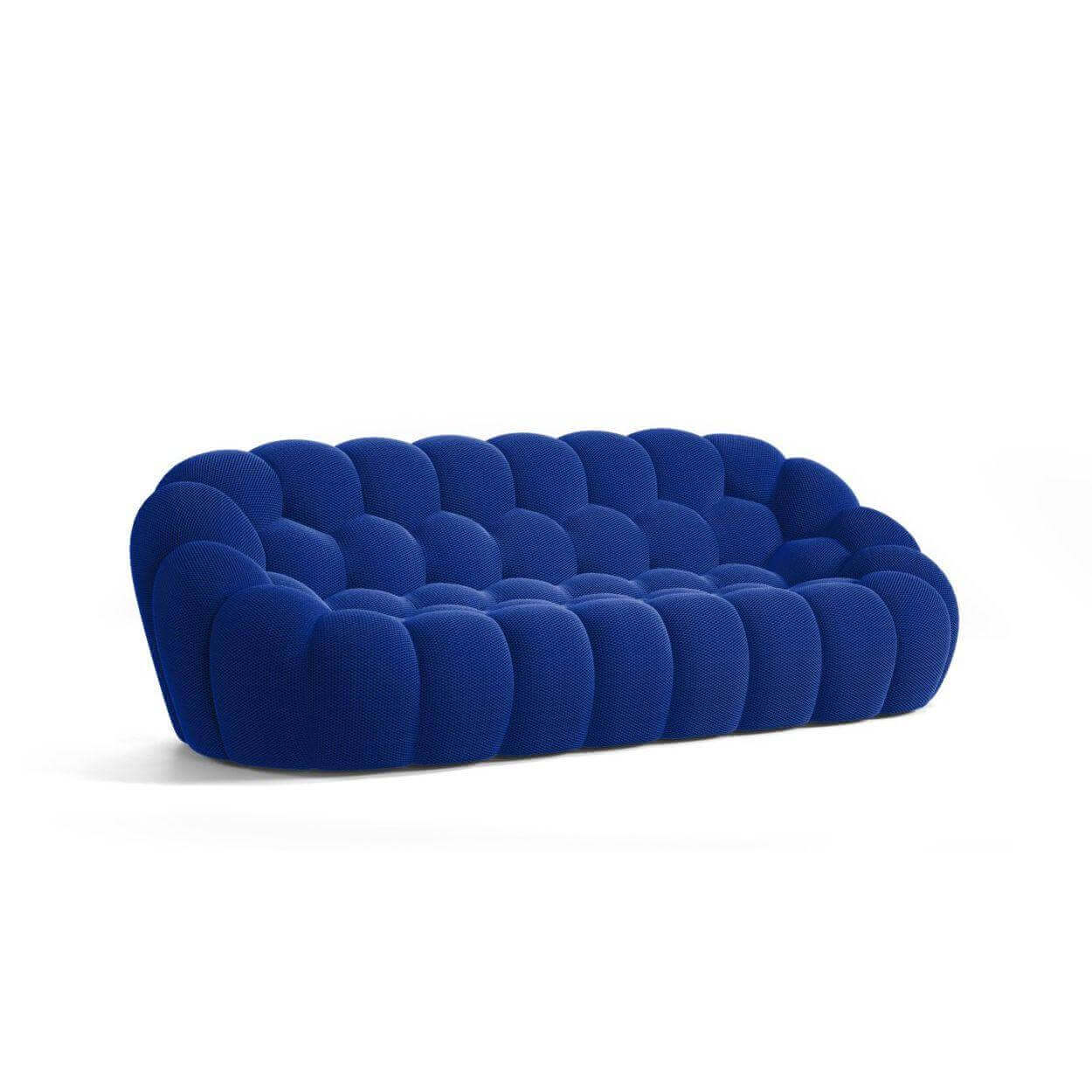 Bubble Three Seater Sofa Interior Moderna Cobalt Blue