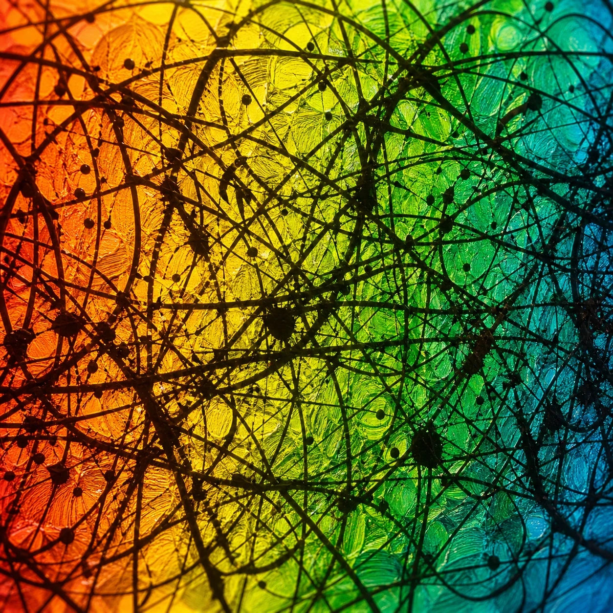 Chromatic Uprising Wall Art Interior Moderna