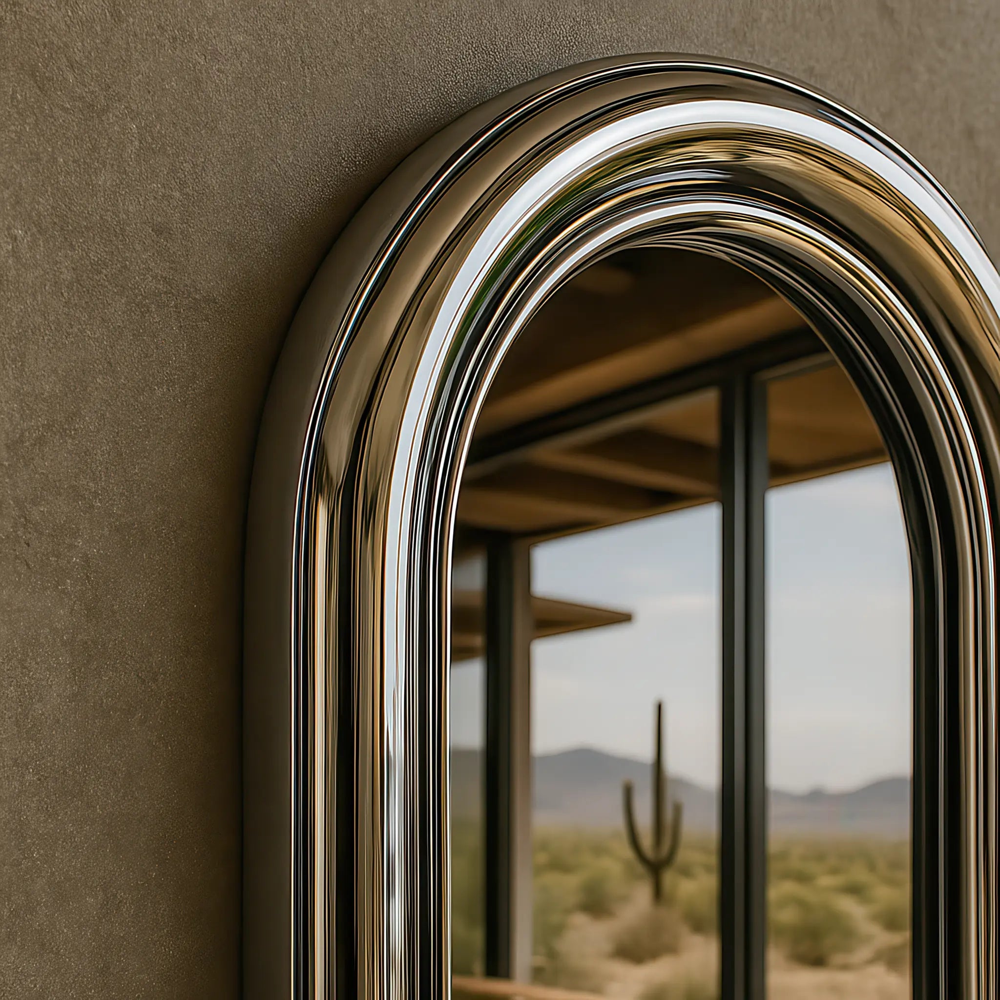 Chrome Pill Mirror Mirror Interior Moderna