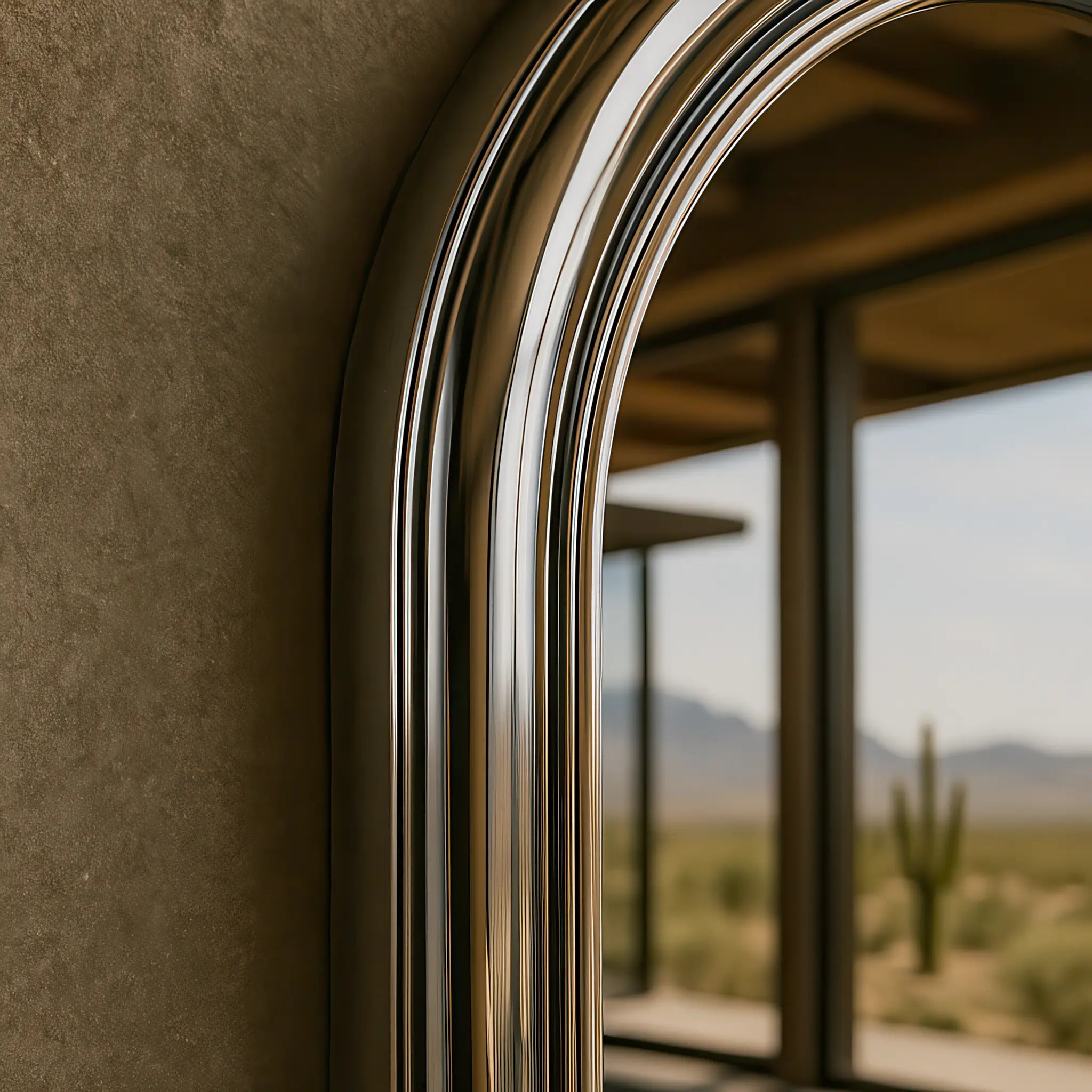 Chrome Pill Mirror Mirror Interior Moderna