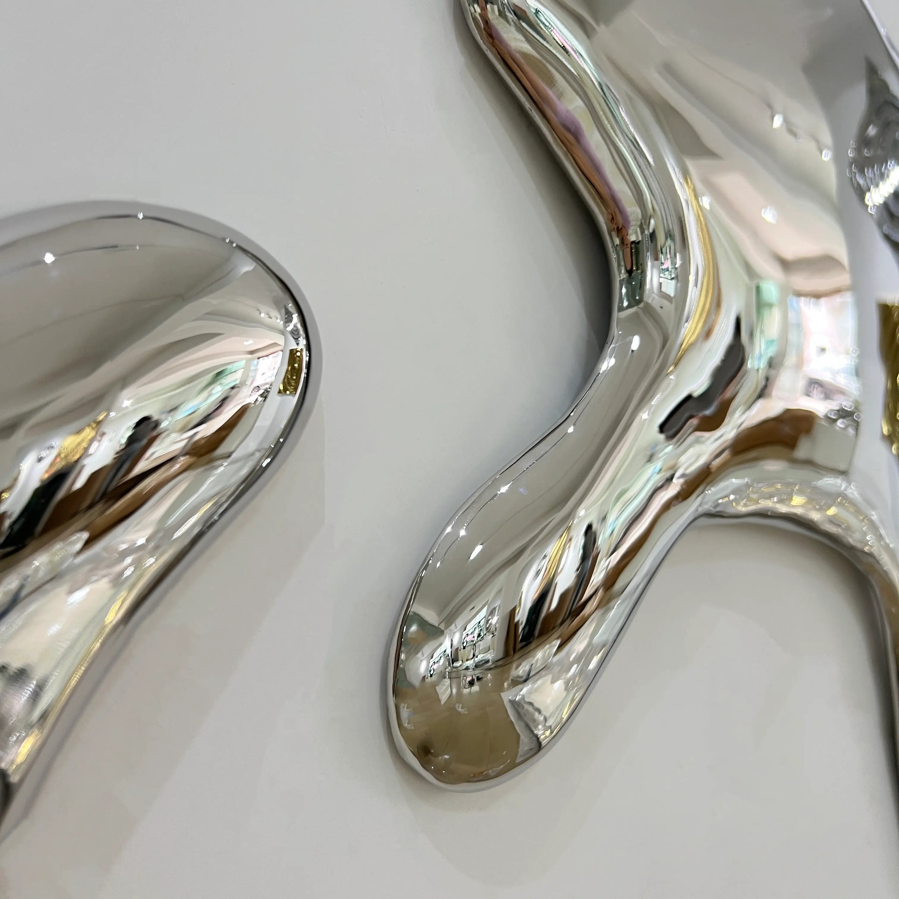 Chrome Splat Wall Art Interior Moderna