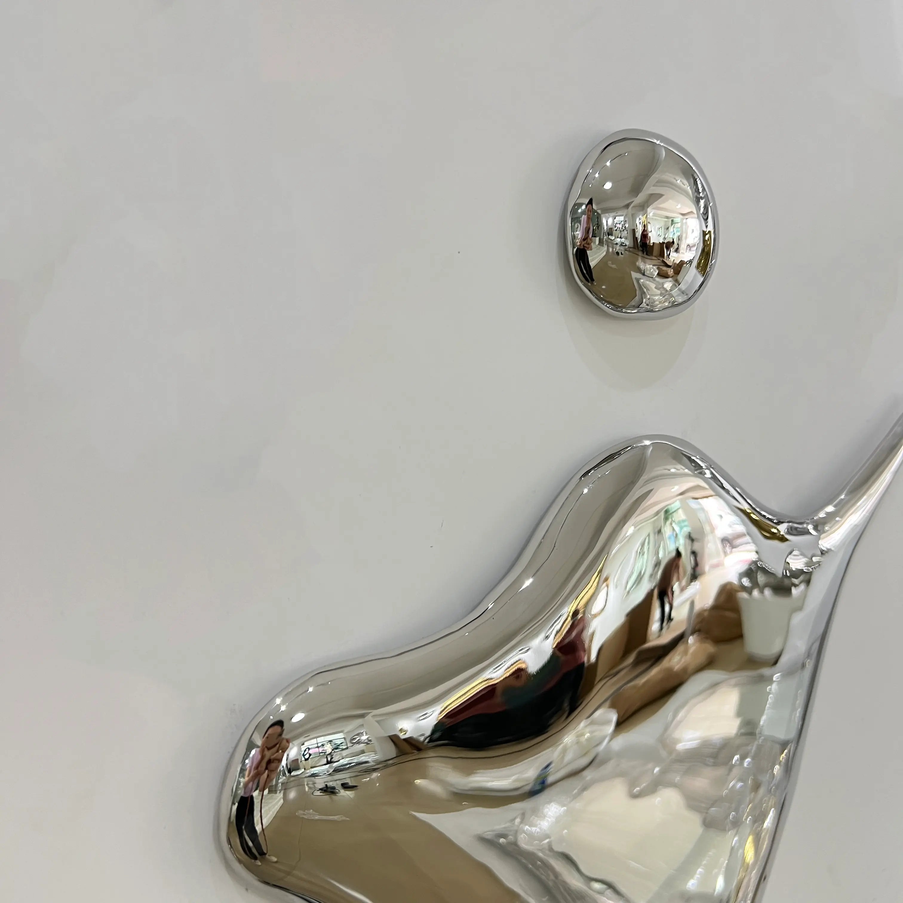Chrome Splat Wall Art Interior Moderna
