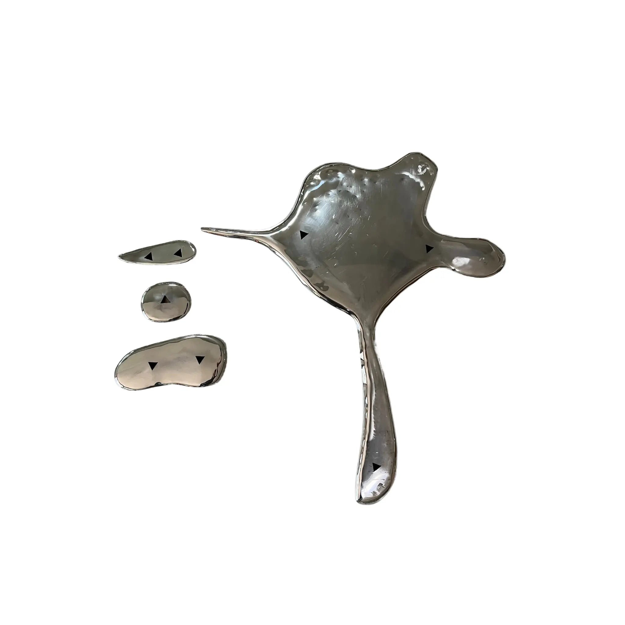 Chrome Splat Wall Art Interior Moderna