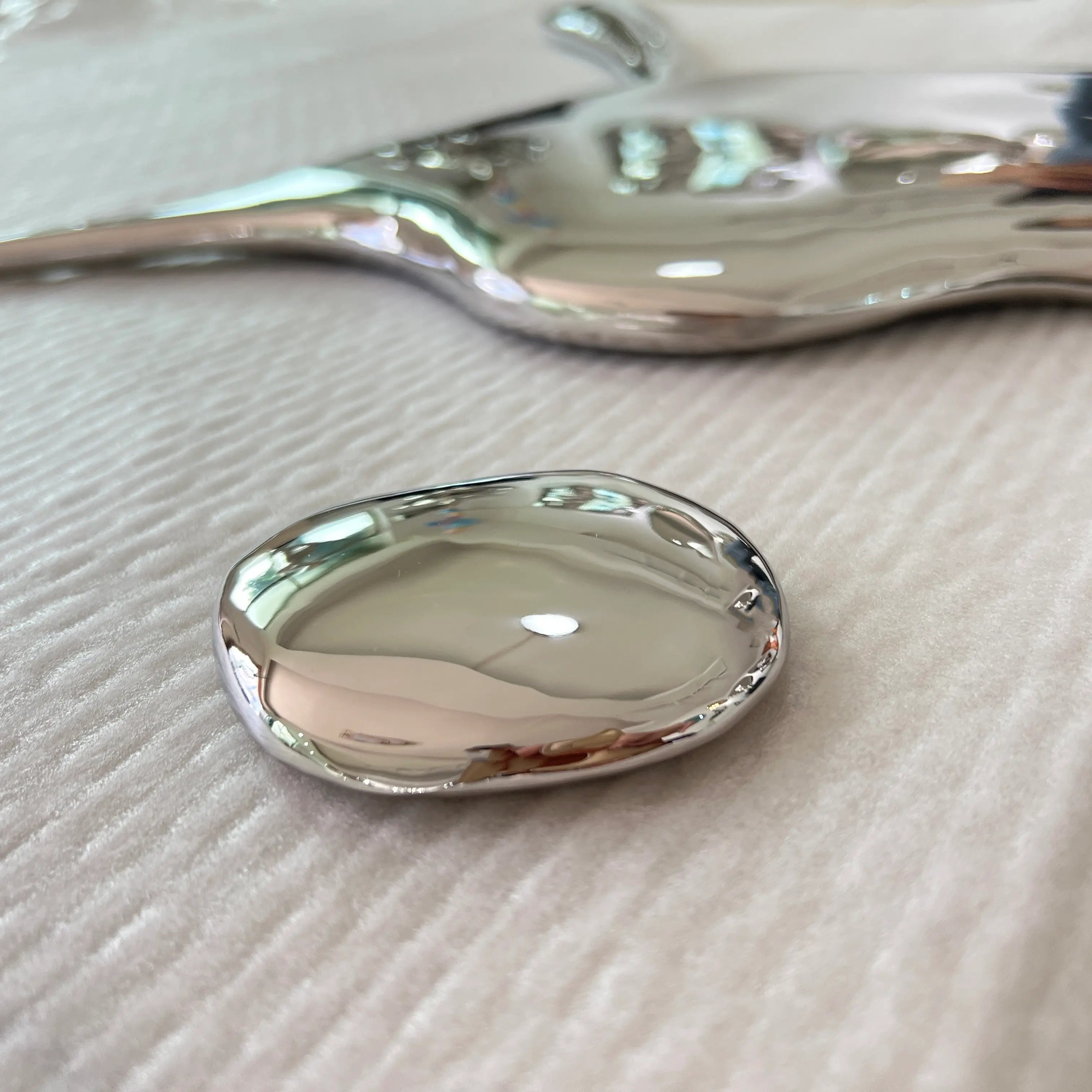 Chrome Splat Wall Art Interior Moderna