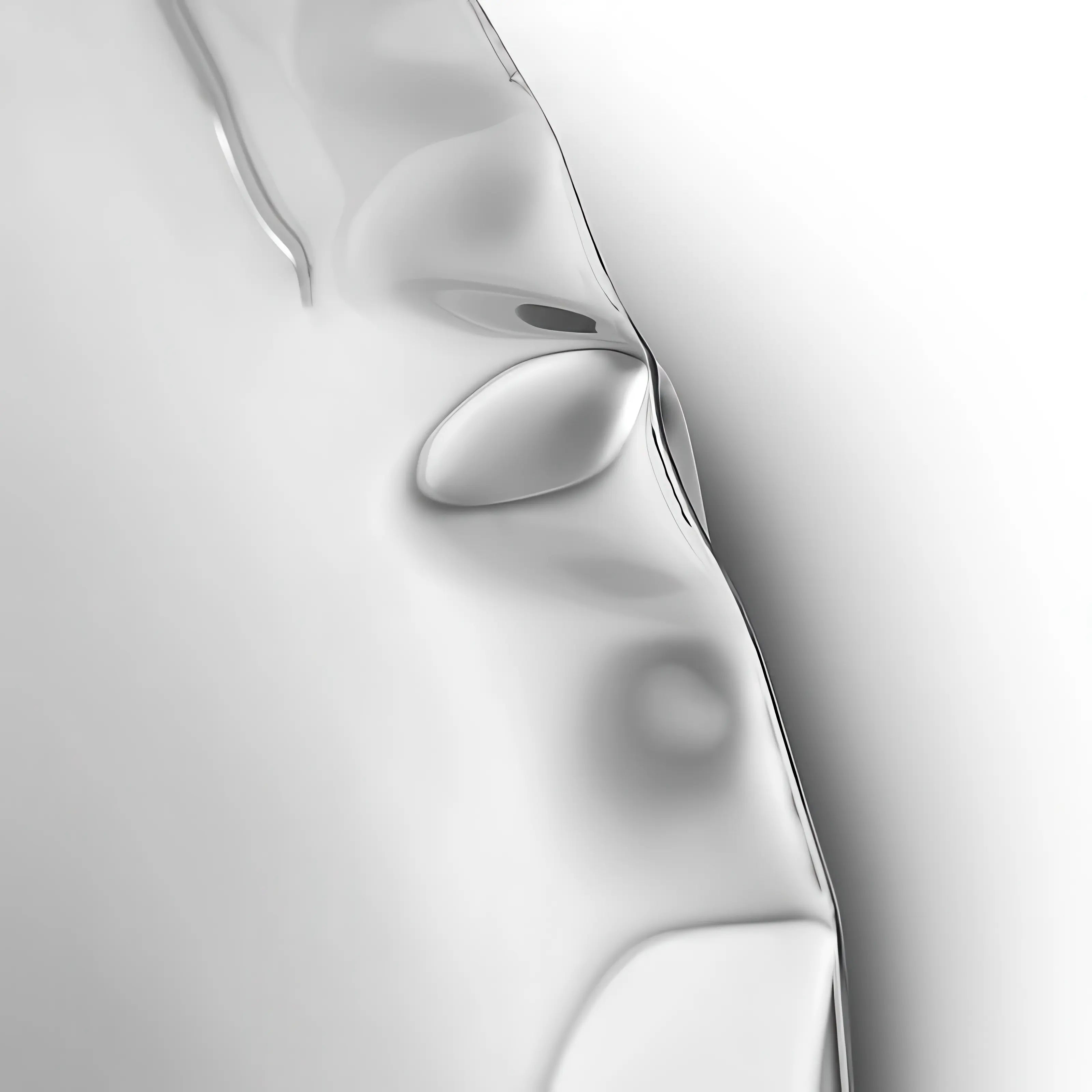 Chrome Bubbles Wall Art Interior Moderna
