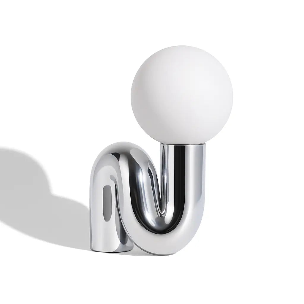The Curl Lamp Lamp Interior Moderna Chrome