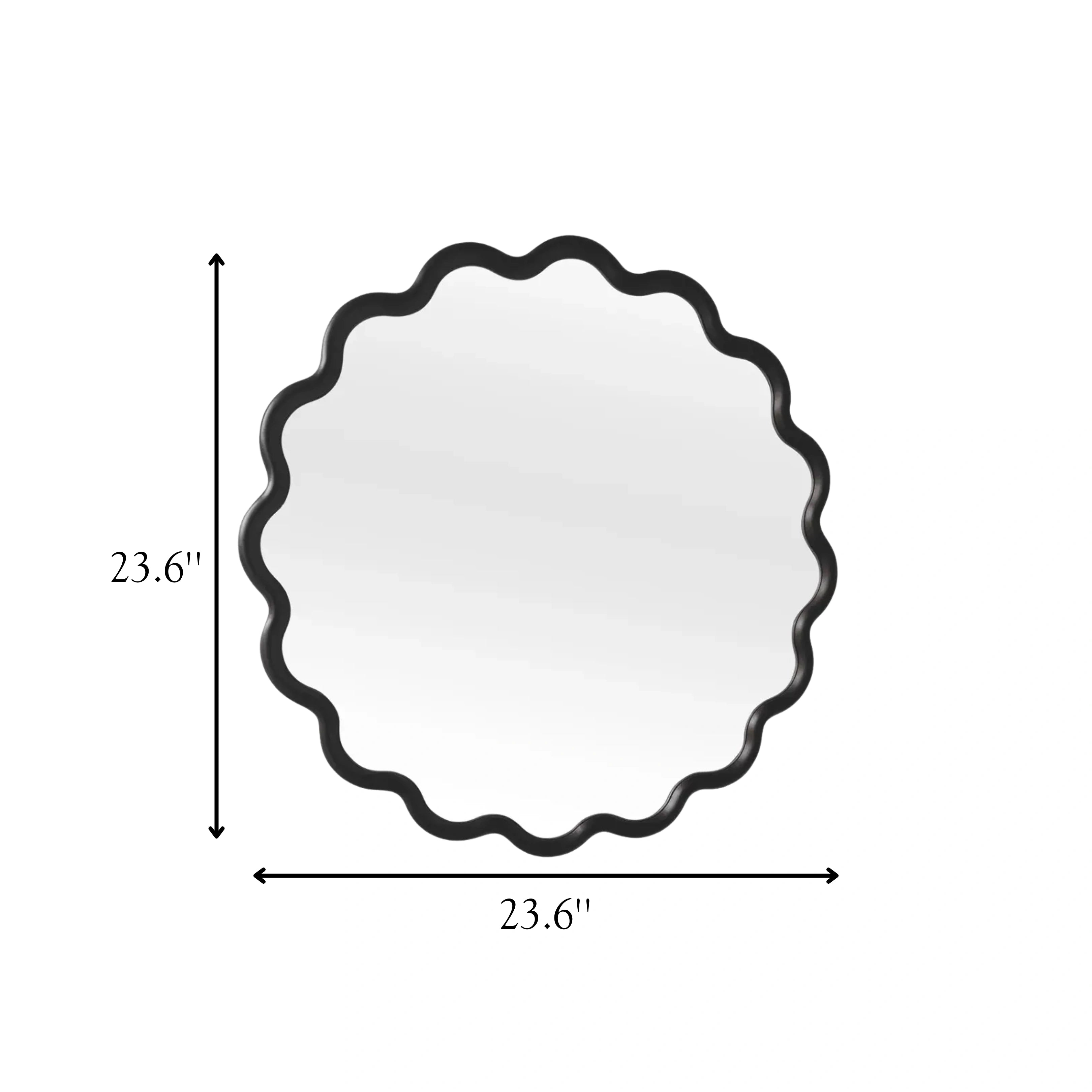 Round Wave Mirror Mirror Interior Moderna