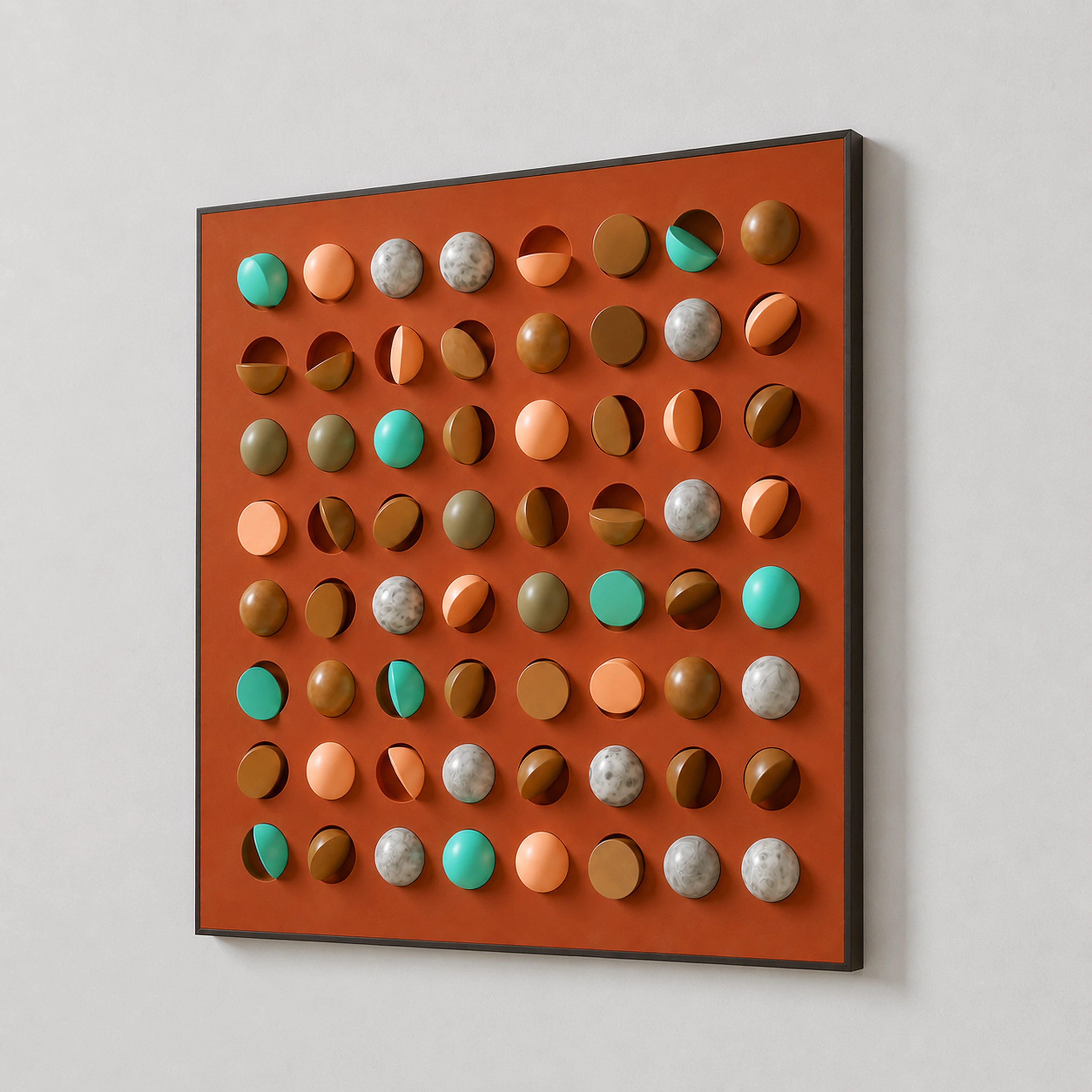 Dynamic Rainbow Sphere Rhapsody Wall Art Interior Moderna