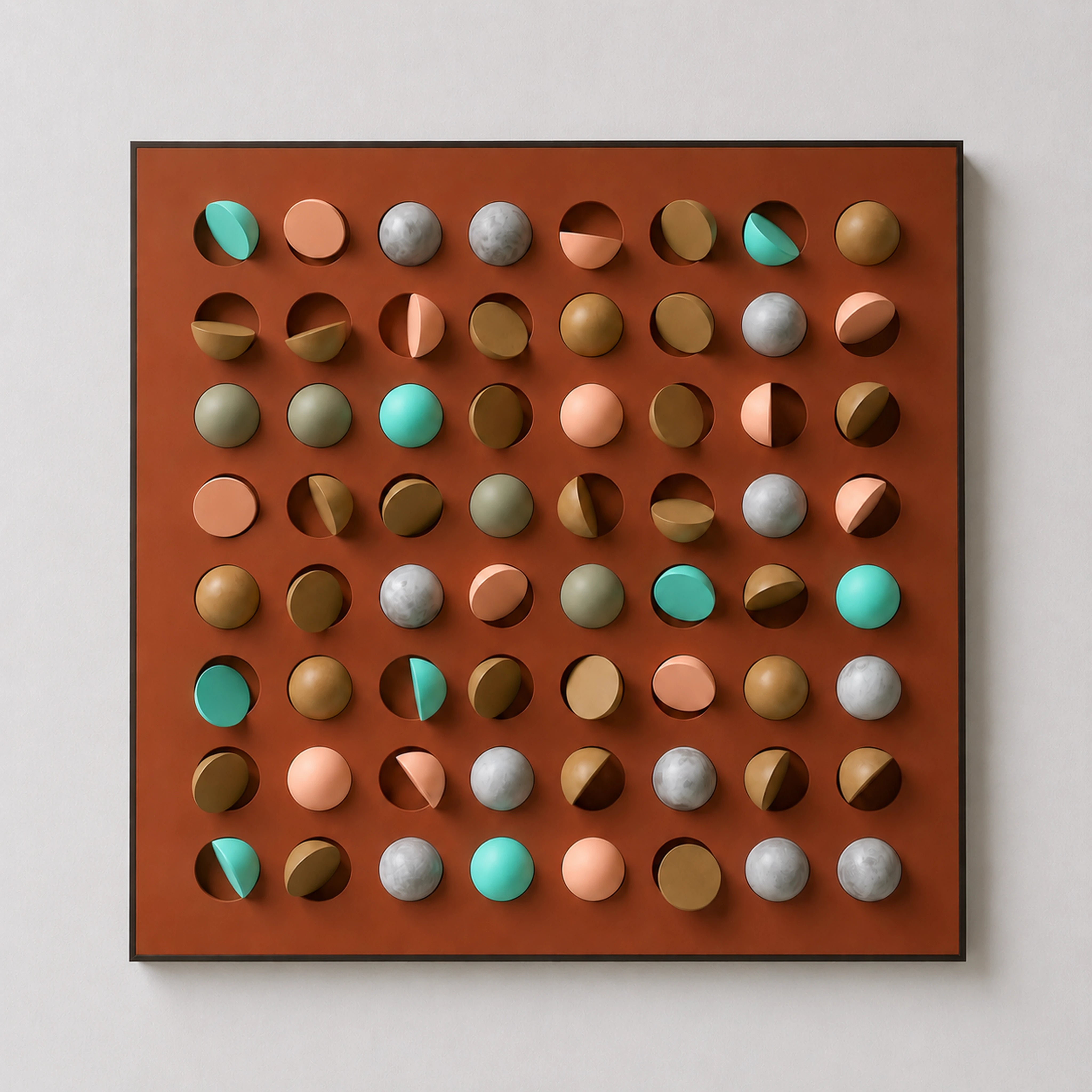 Dynamic Rainbow Sphere Rhapsody Wall Art Interior Moderna New