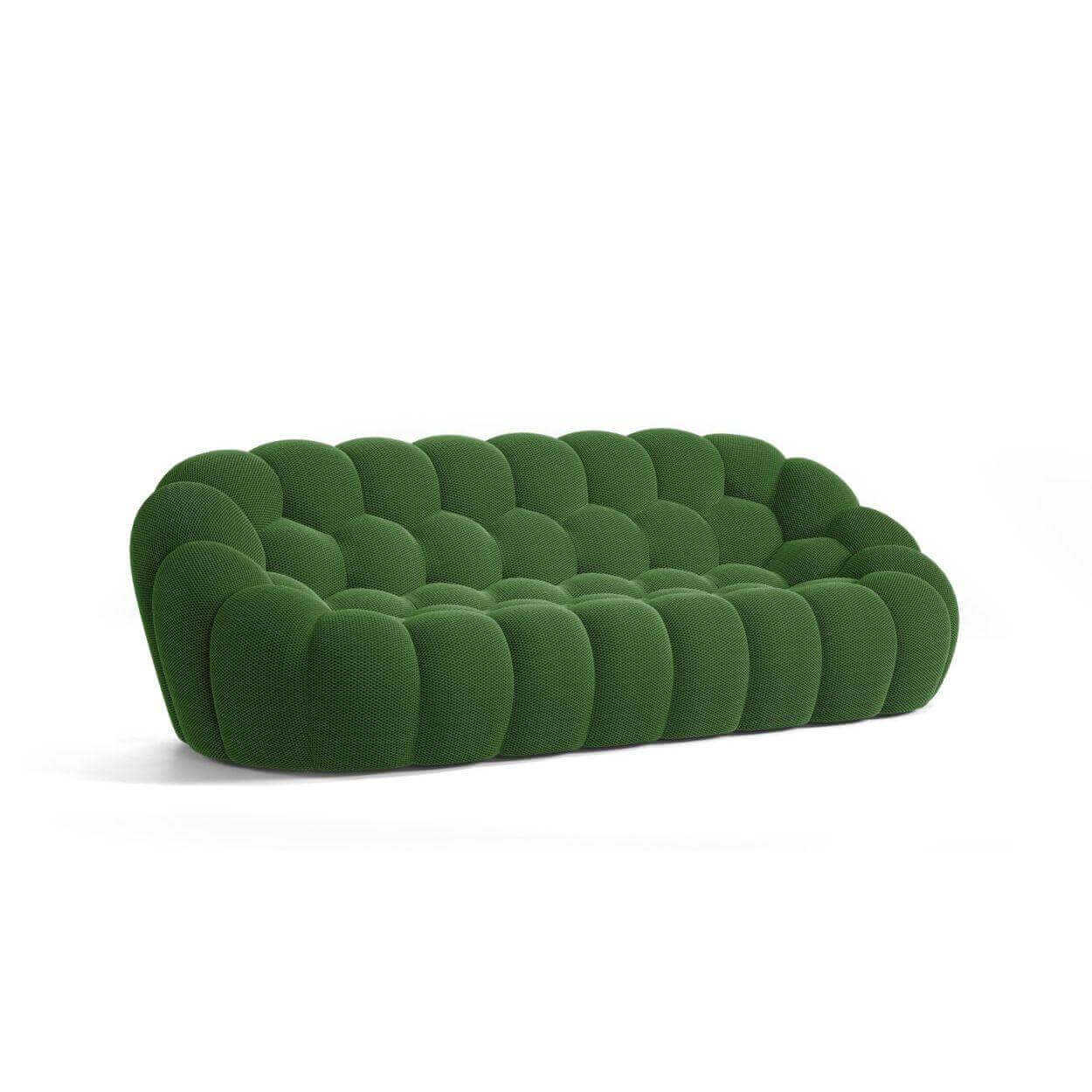 Bubble Three Seater Sofa Interior Moderna Emerald Green