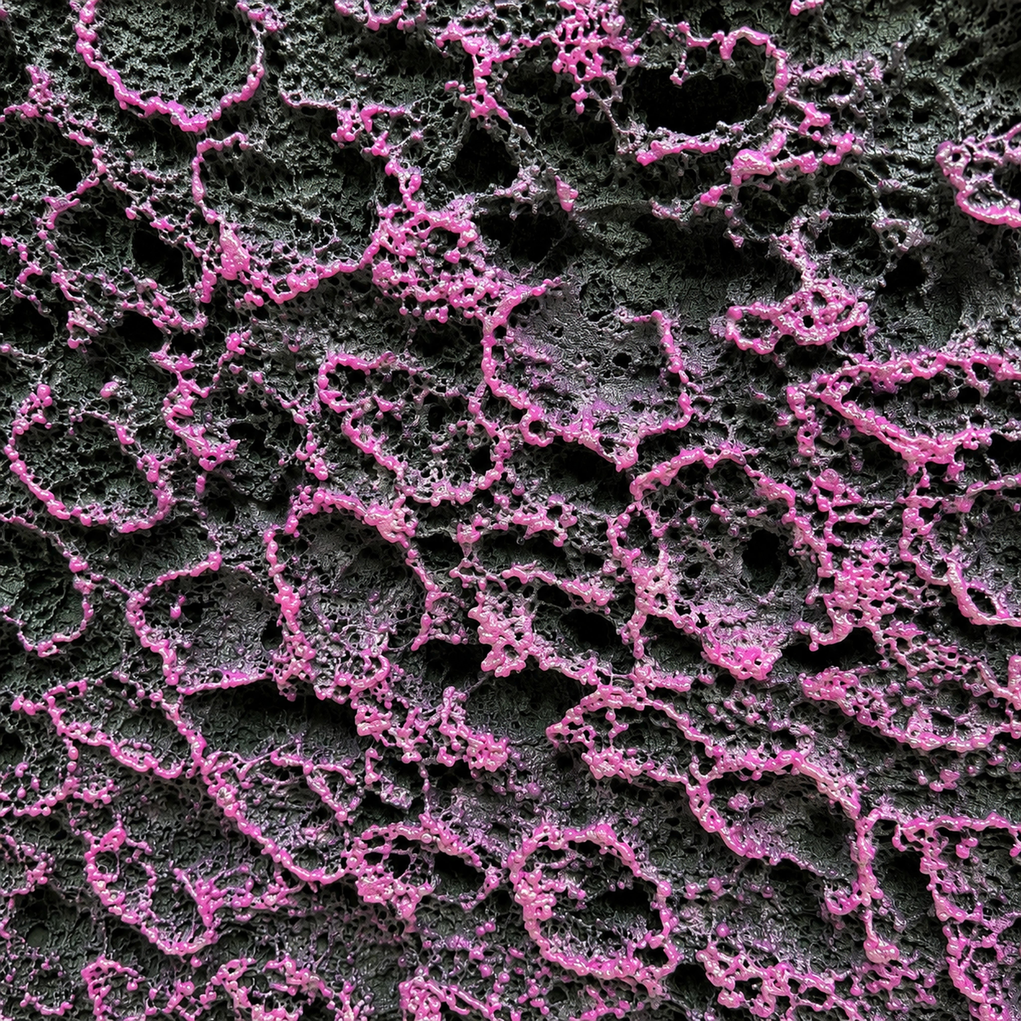 Erosion | Violet Coral Wall Art Interior Moderna