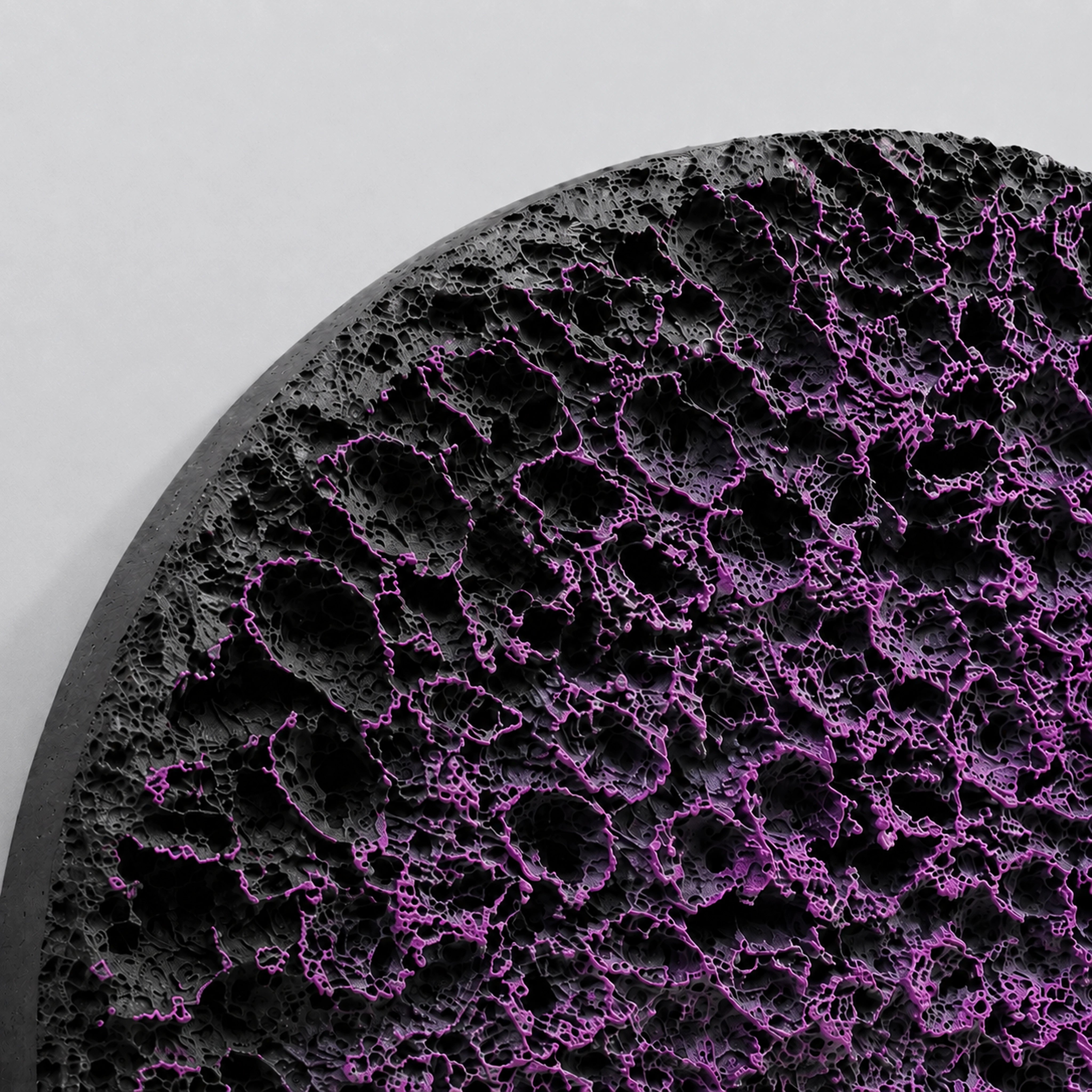 Erosion | Violet Coral Wall Art Interior Moderna
