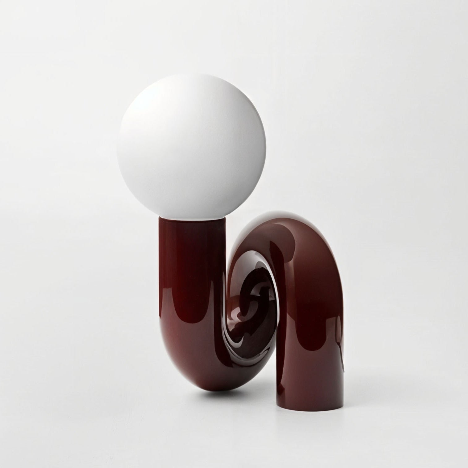 The Curl Lamp Lamp Interior Moderna Maroon