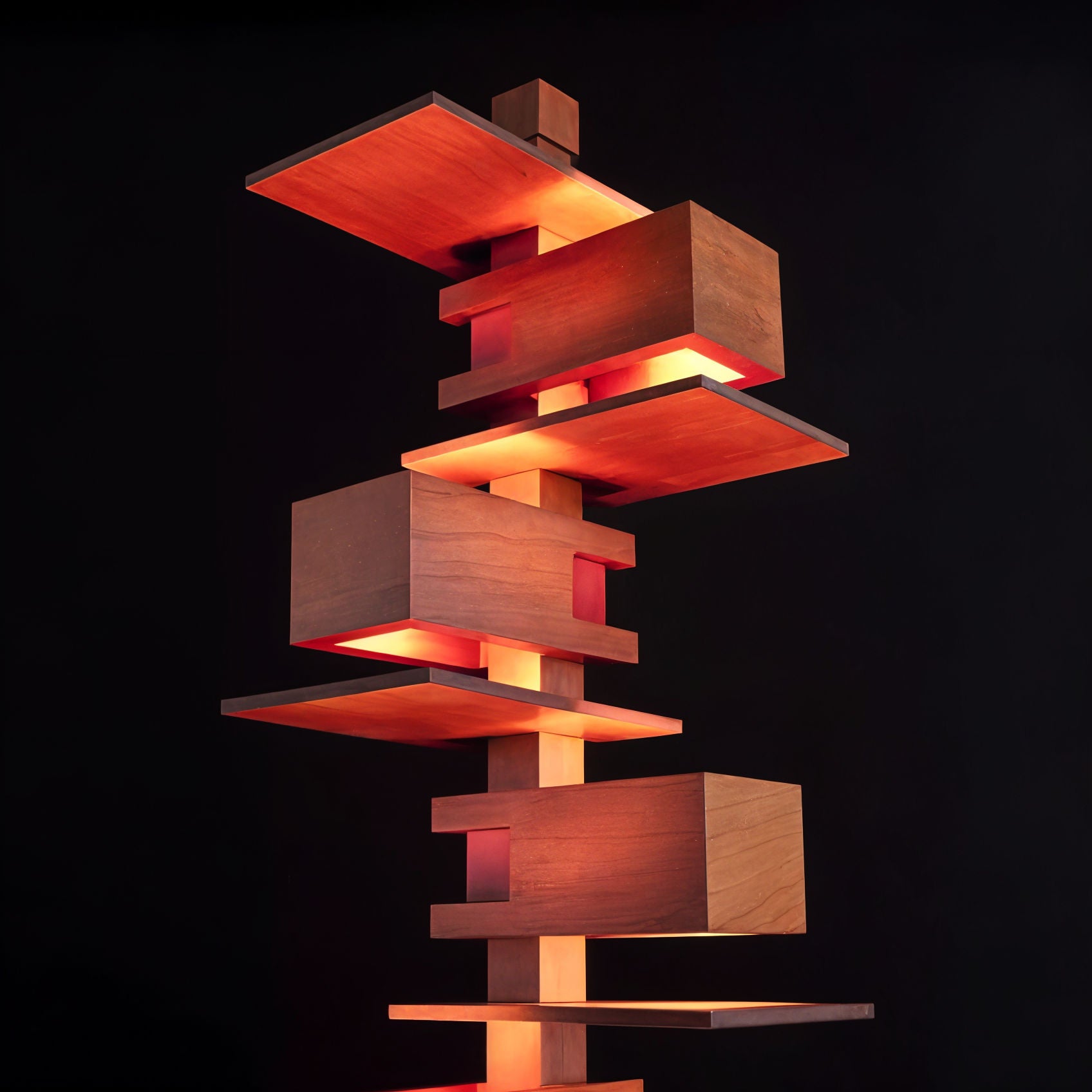 Jenga Lamp Lamp Interior Moderna