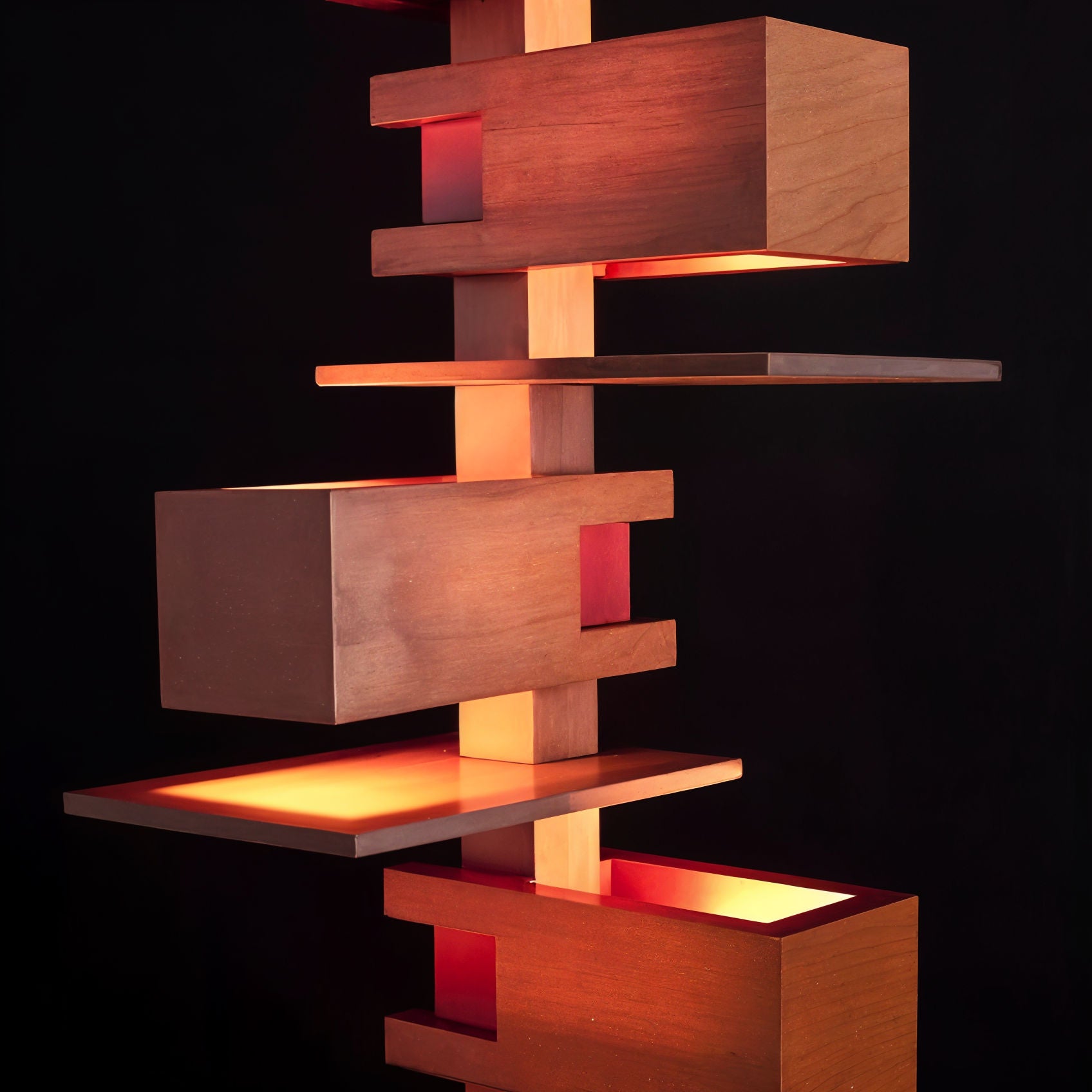 Jenga Lamp Lamp Interior Moderna