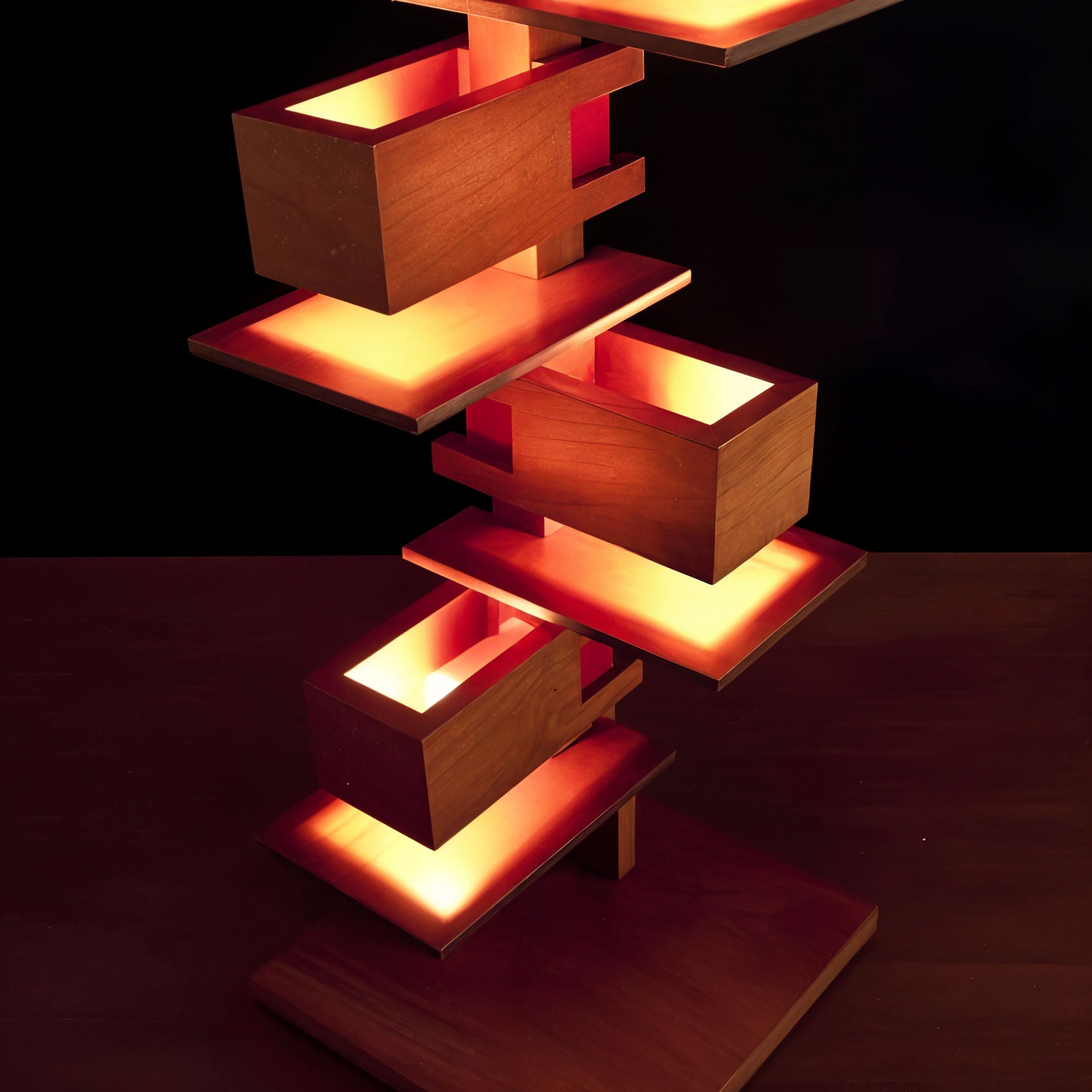 Jenga Lamp Lamp Interior Moderna