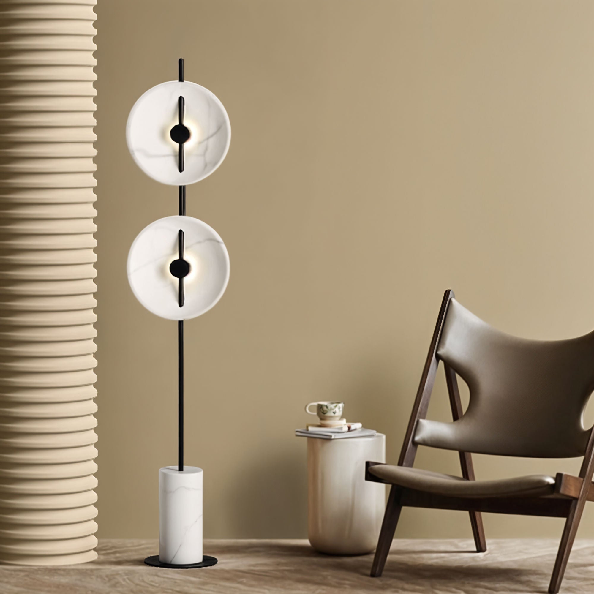 Lunar Glow Floor Lamp Lamp Interior Moderna