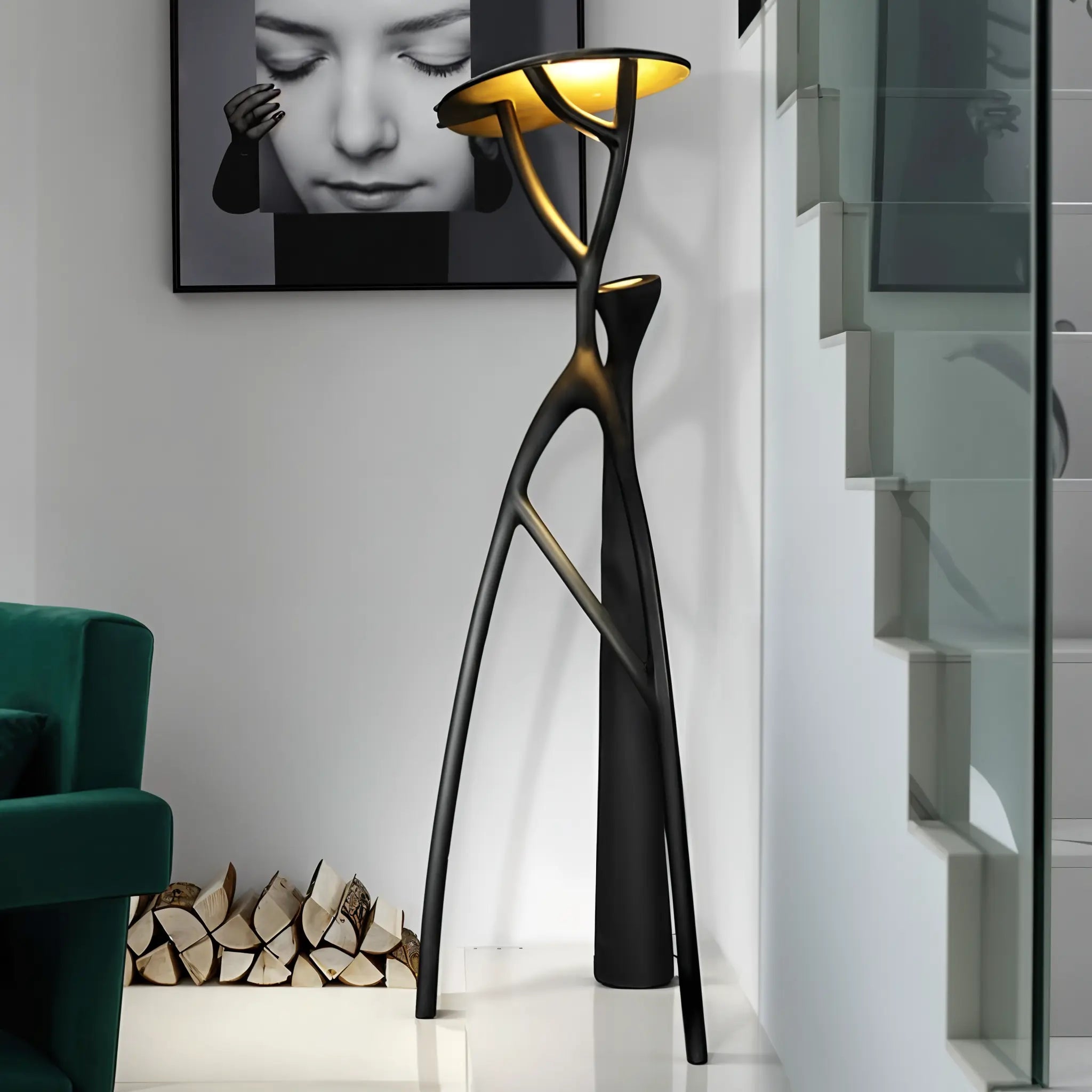 Humanoid Standing Tree Floor Lamp Lamp Interior Moderna