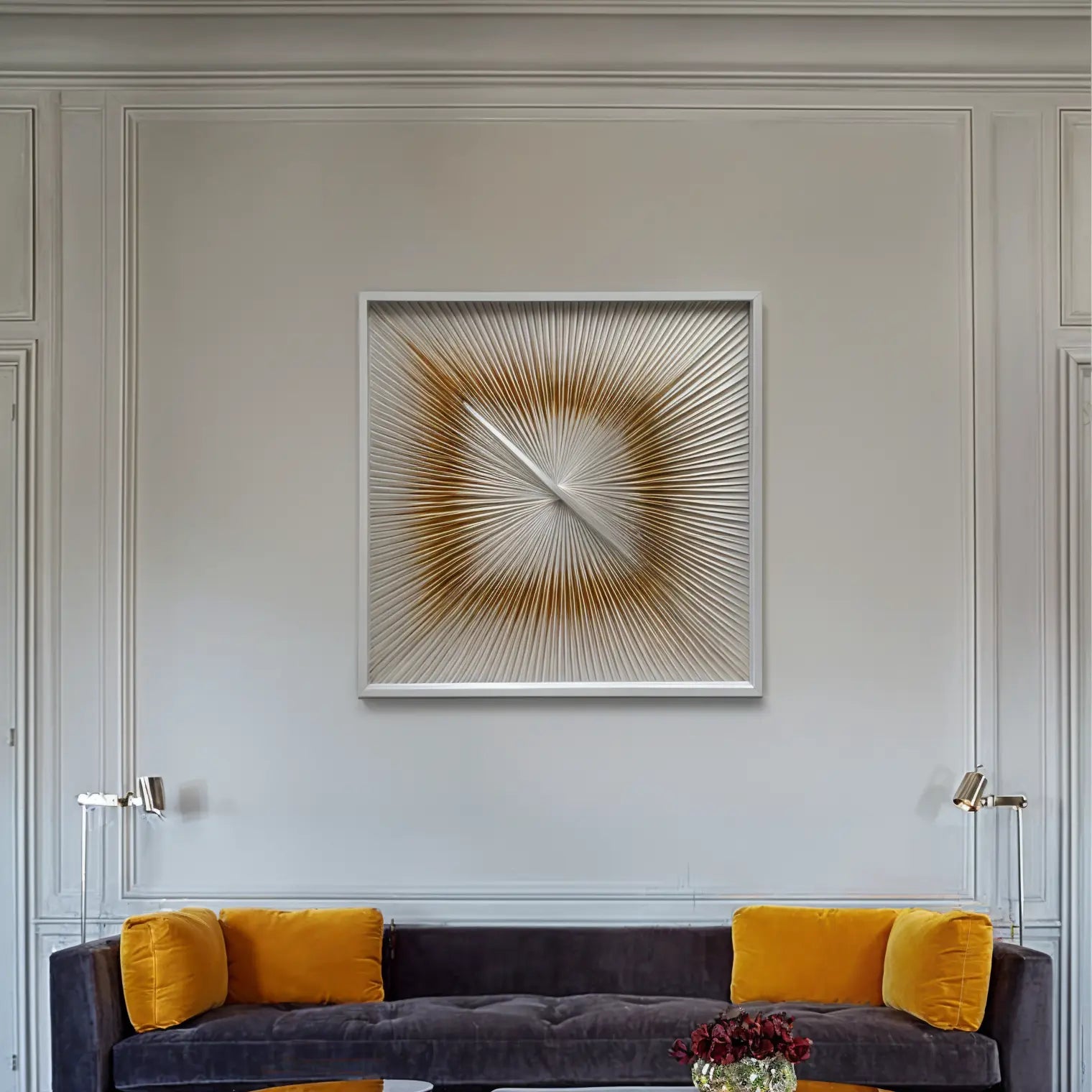 Fabric Fusion Wall Art Interior Moderna Yellow