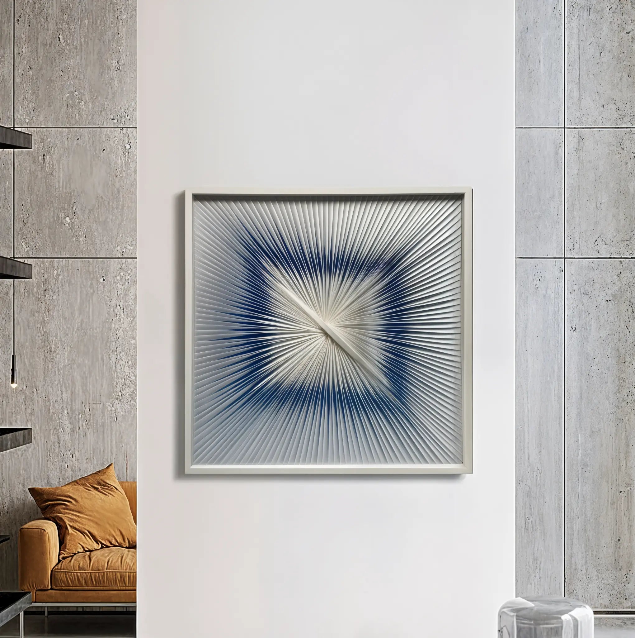Fabric Fusion Wall Art Interior Moderna Blue