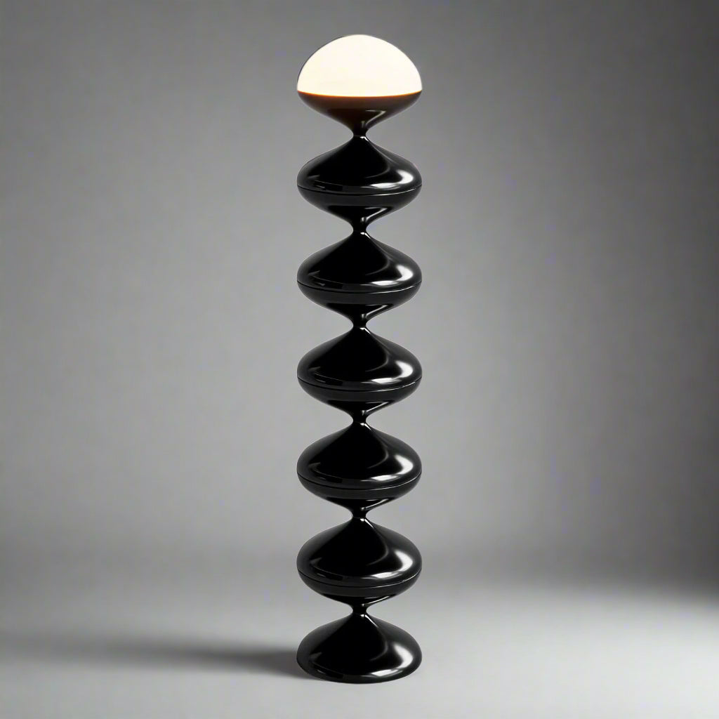 Gourd Floor Lamp Lamp Interior Moderna Black