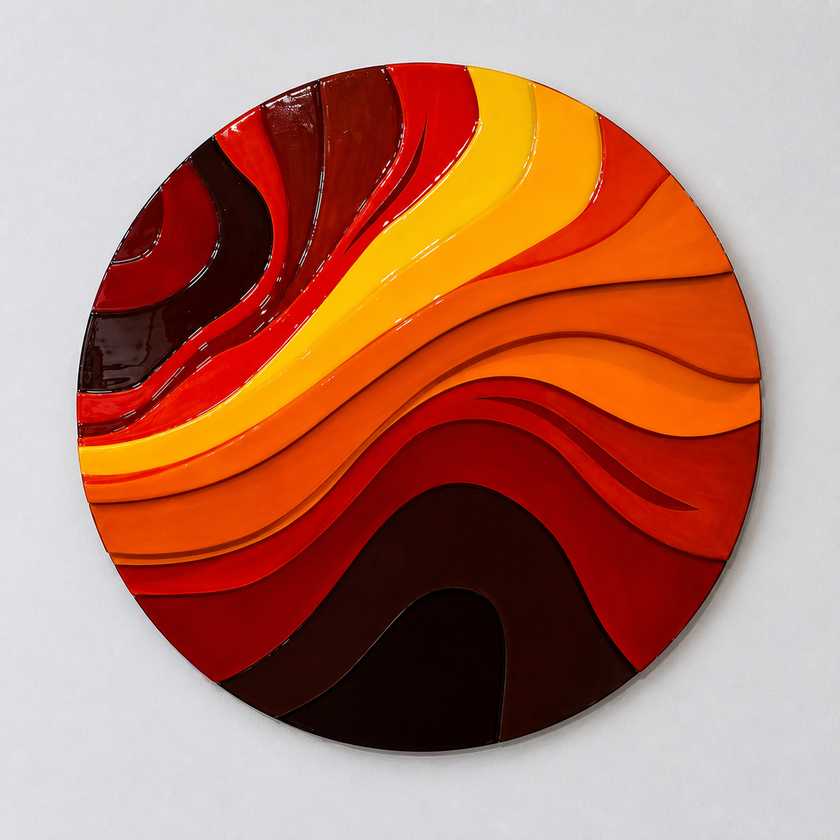 Thermal Strata Wall Art Interior Moderna