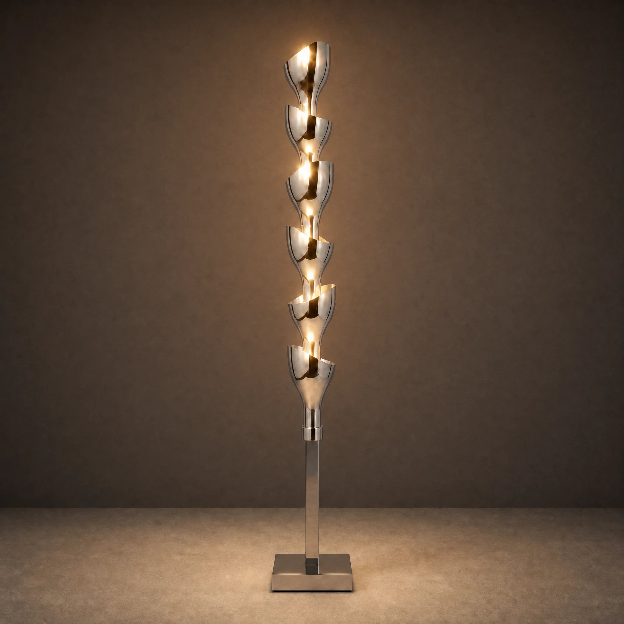 Floral Floor Lamp | Silver 2