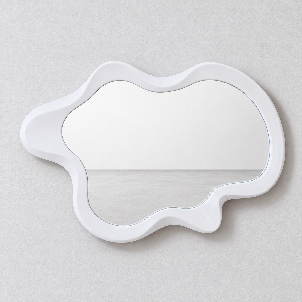 Irregular Wave Mirror Mirror Interior Moderna