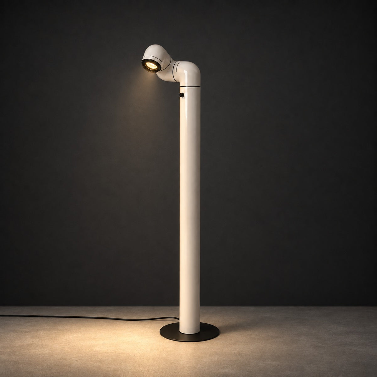 Kinetta Floor Lamp Lamp Interior Moderna White New