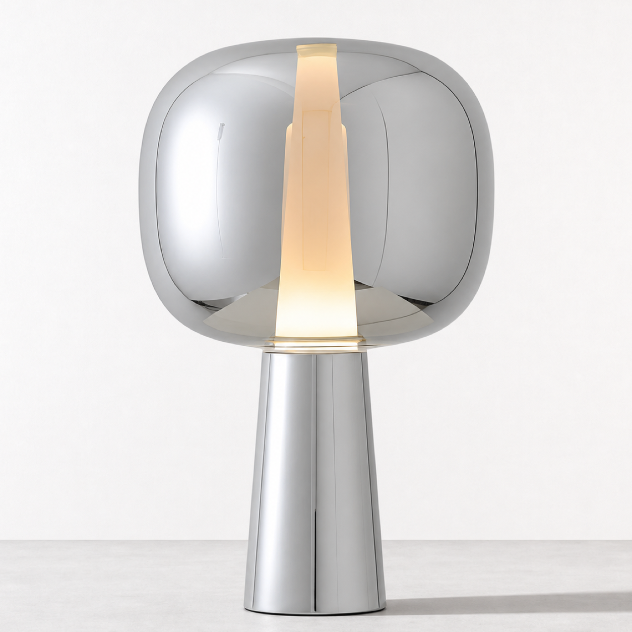 Dusk Dawn Table Lamp Lamp Interior Moderna Silver New