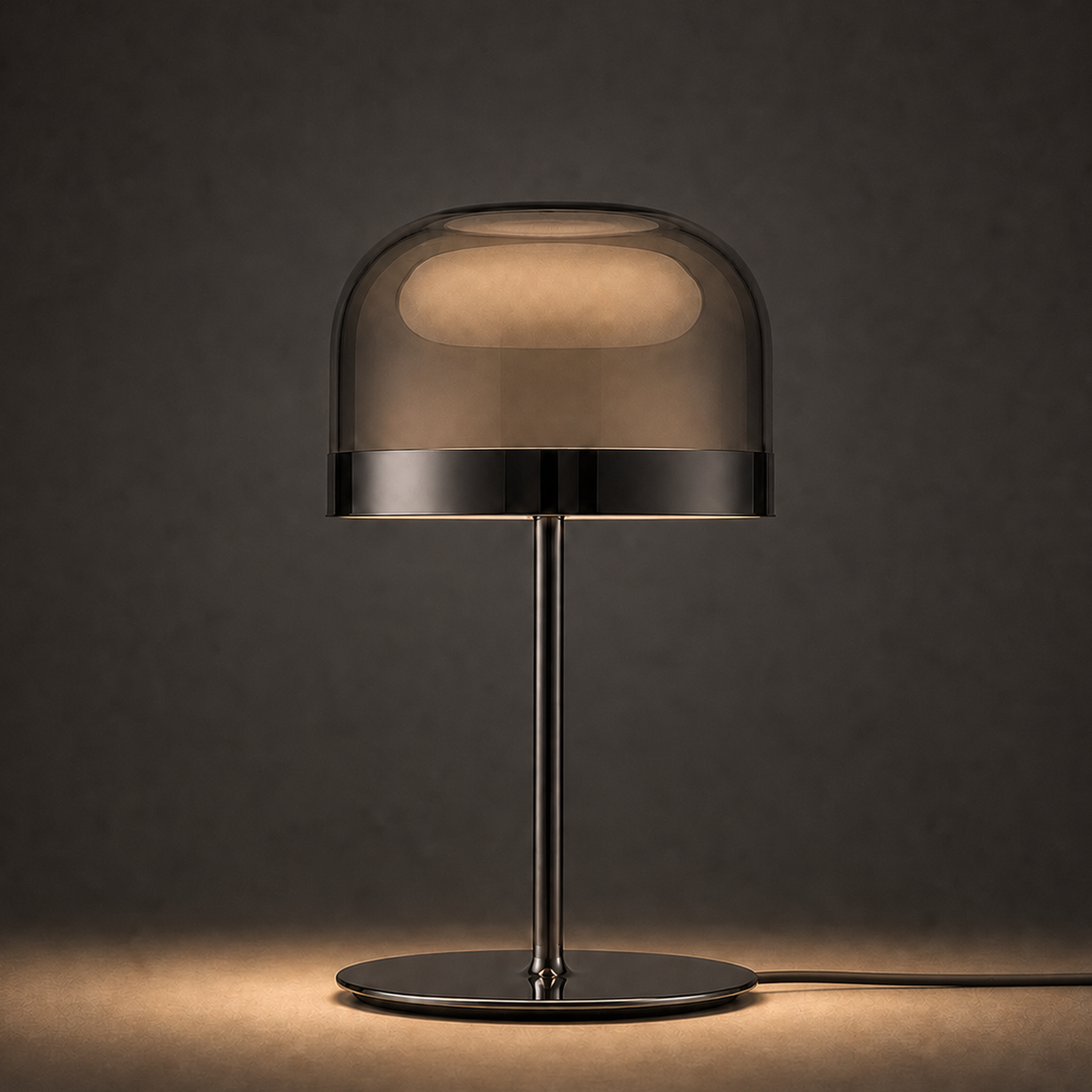 IM approved table lamp hero — L-42-GRA — nighttime