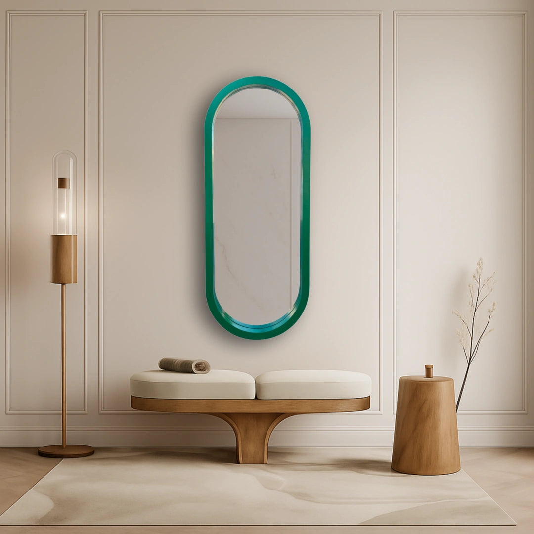 The Pill Mirror | Green Mirror Interior Moderna