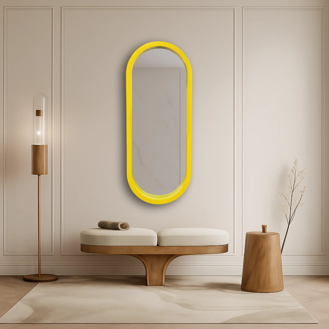 The Pill Mirror | Yellow Mirror Interior Moderna