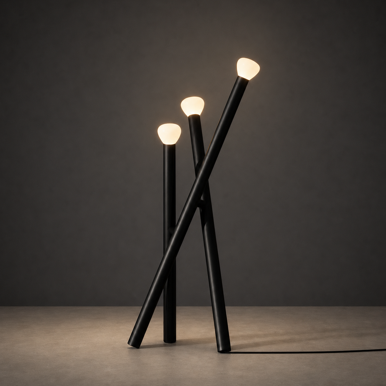 Matchstick Floor Lamp | Black | Nighttime Hero