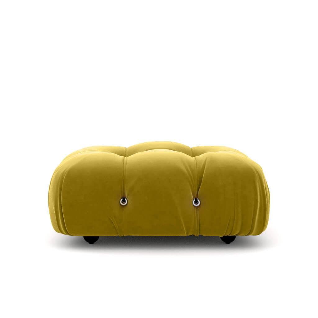 Mario Bellini Ottoman Sofa Interior Moderna Chartreuse Velvet