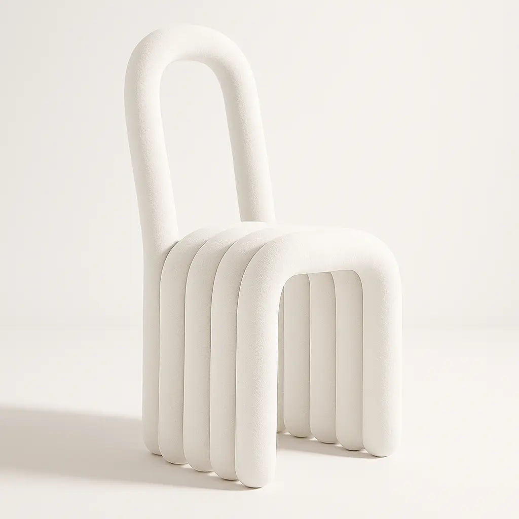 Noodle Pipe Chair Chair Interior Moderna White Kids Sized New