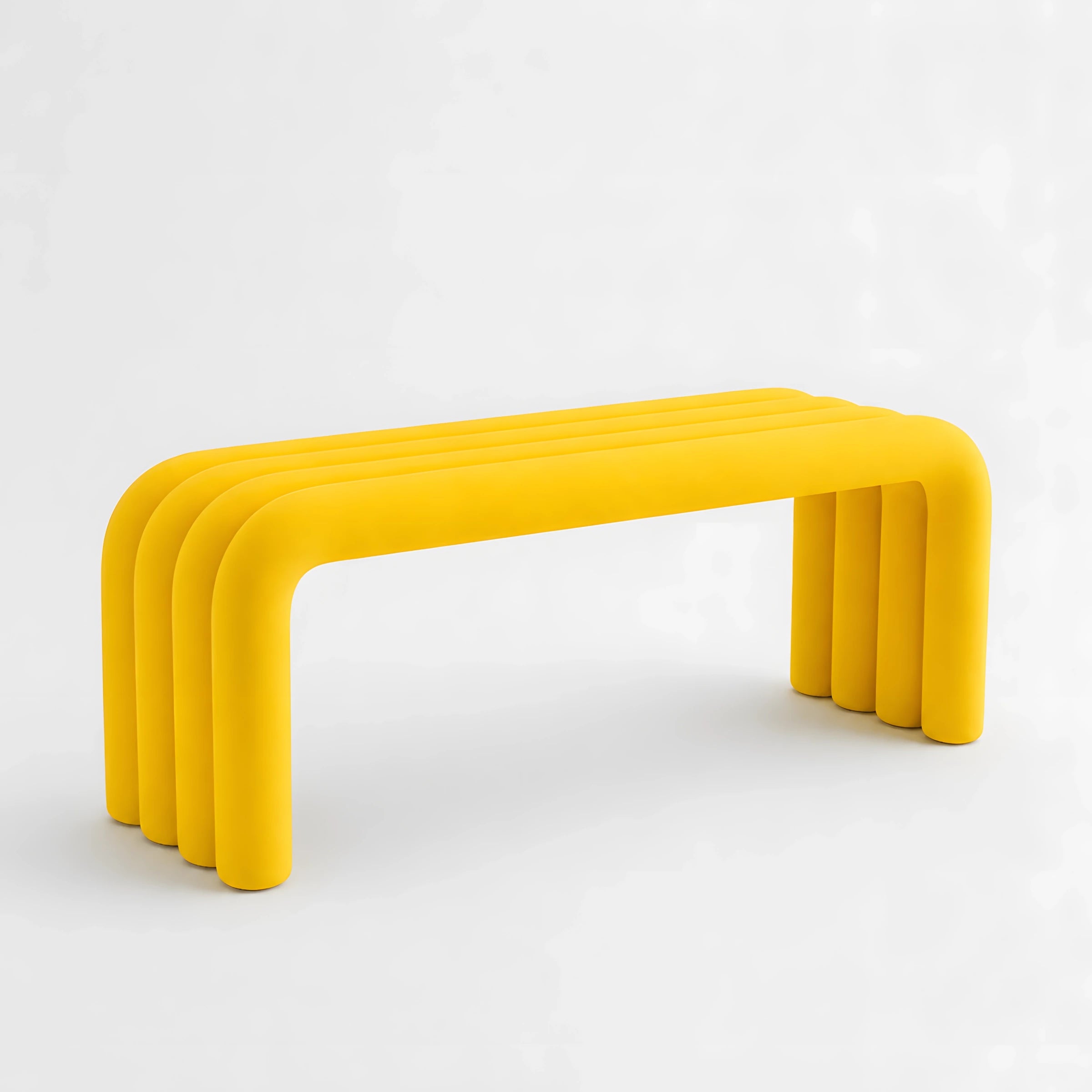 The Noodle Pipe Bench Bench Interior Moderna Yellow