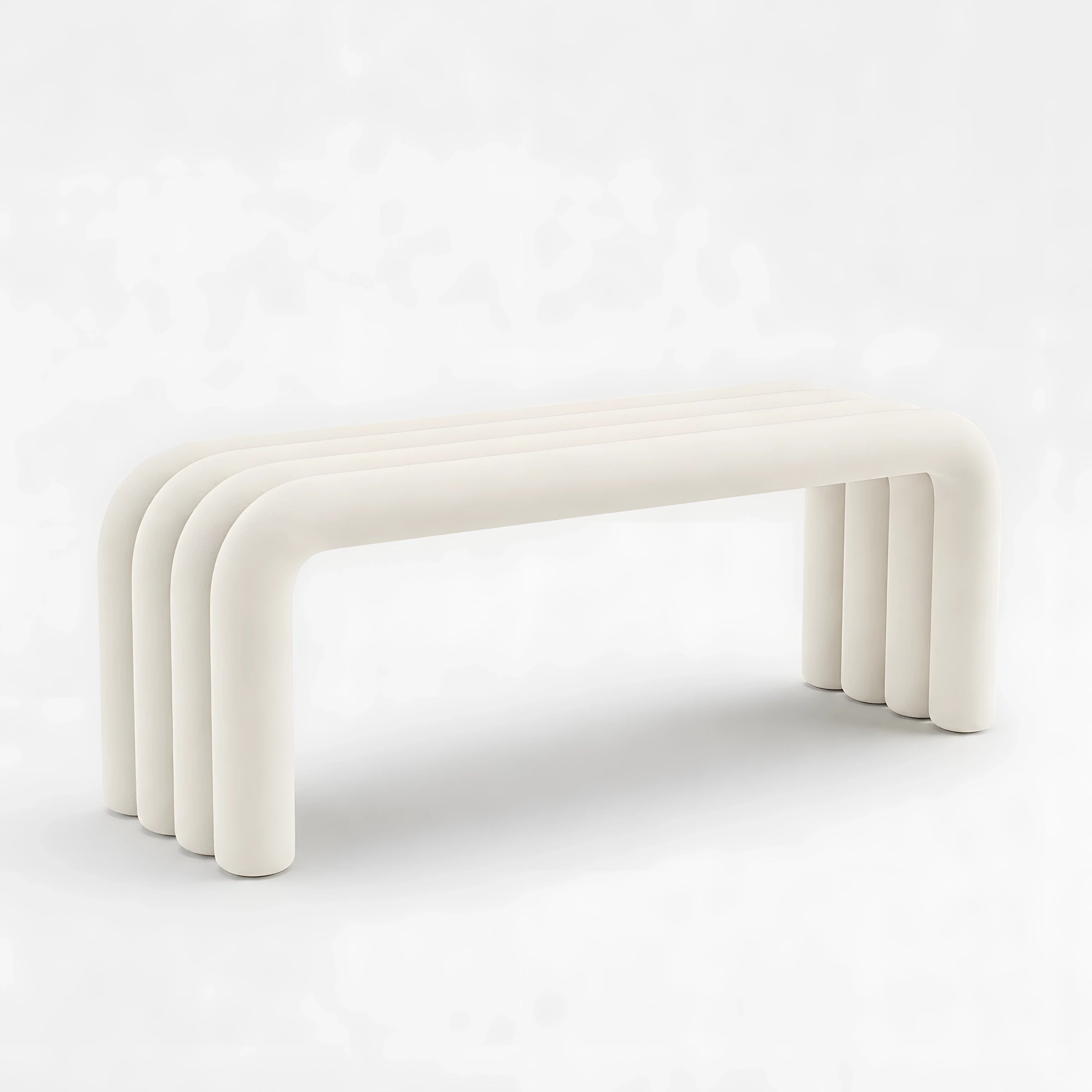 The Noodle Pipe Bench Bench Interior Moderna White