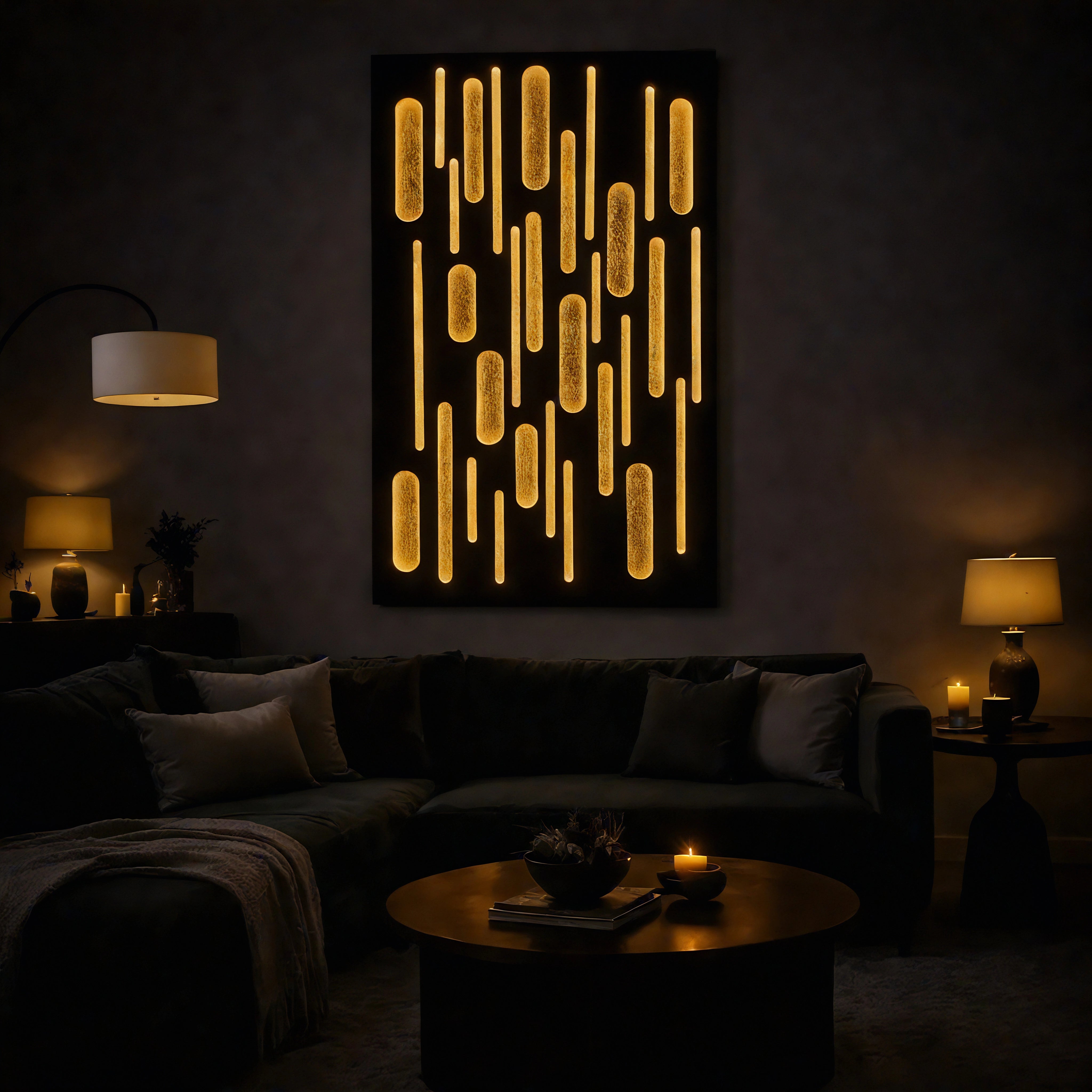 Gilded Descent Wall Art Jianzhi