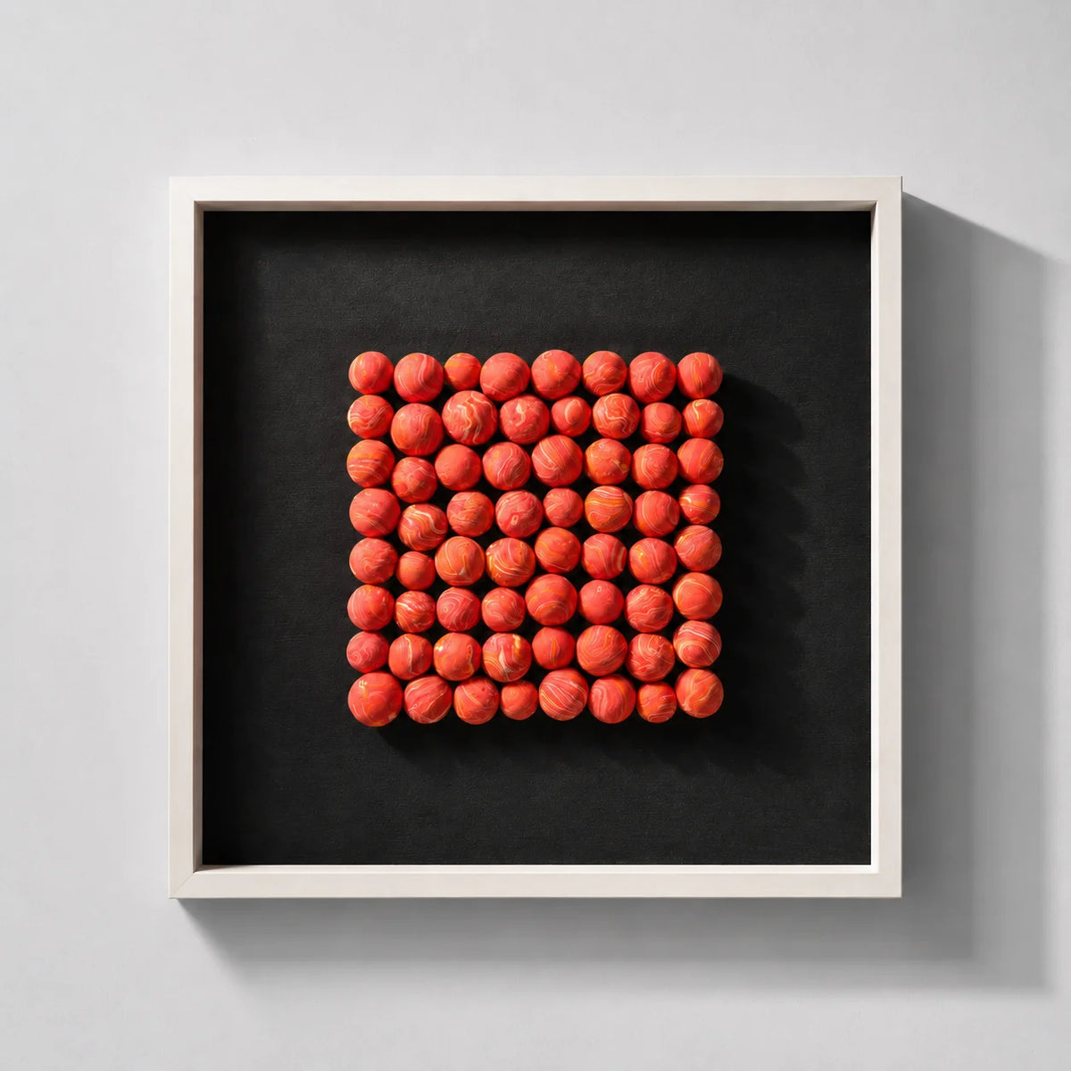 Orange Haze Bubble Cluster Wall Art Interior Moderna