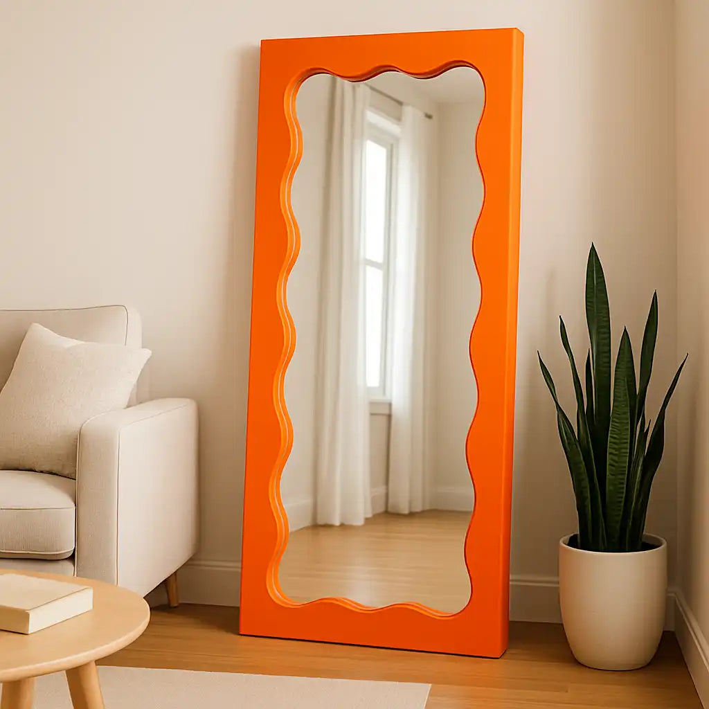 Wave Frame Mirror