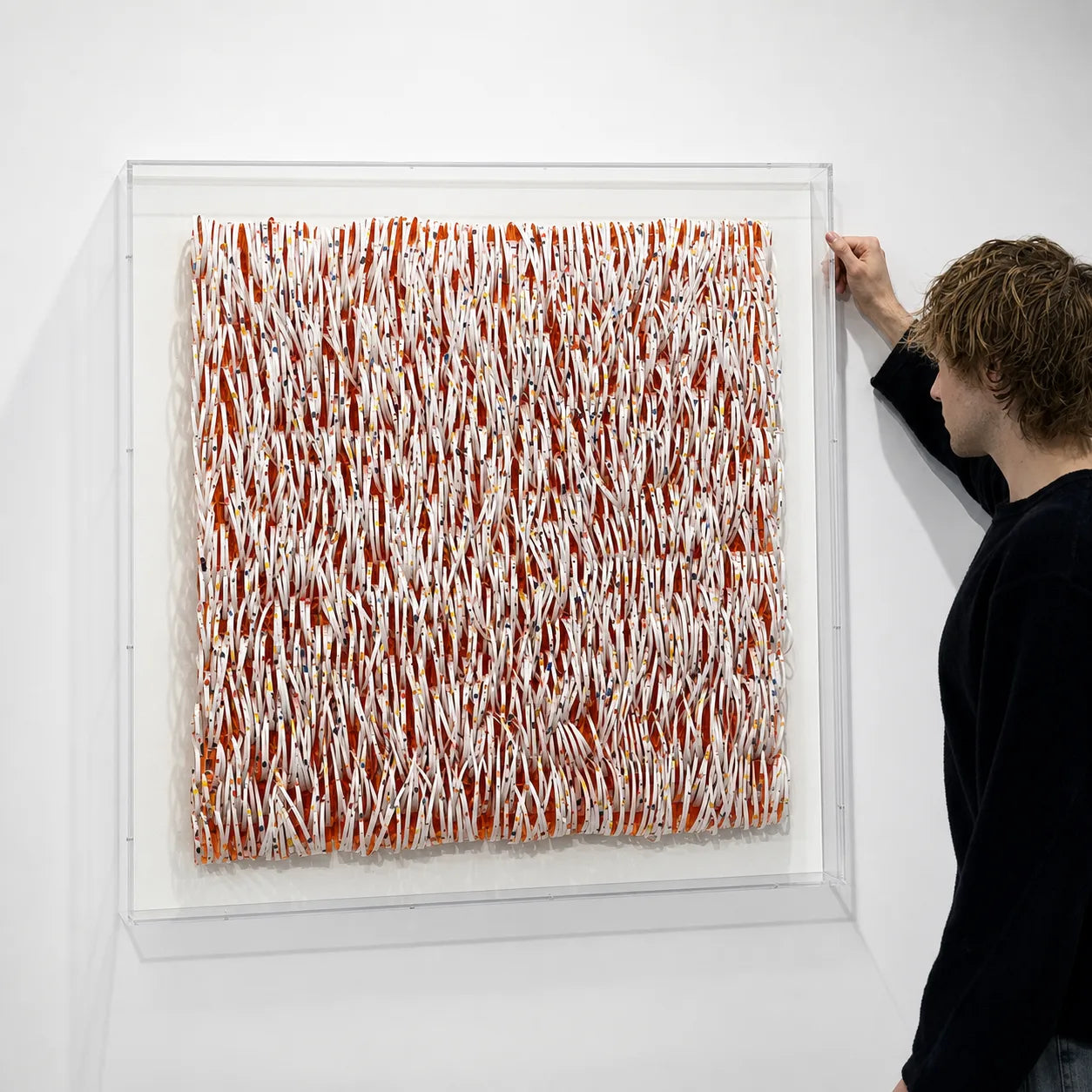 Shredded Bloom | Tangerine Tangle Wall Art Interior Moderna