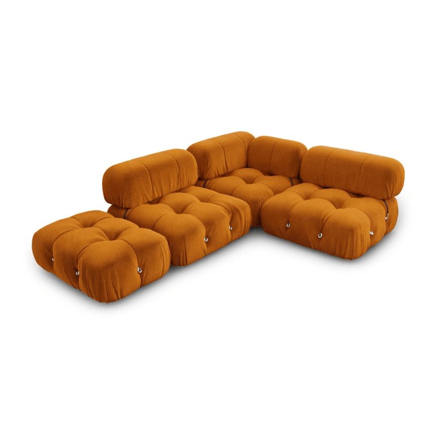 Mario Bellini Combination D Sofa Interior Moderna Mango Orange Velvet