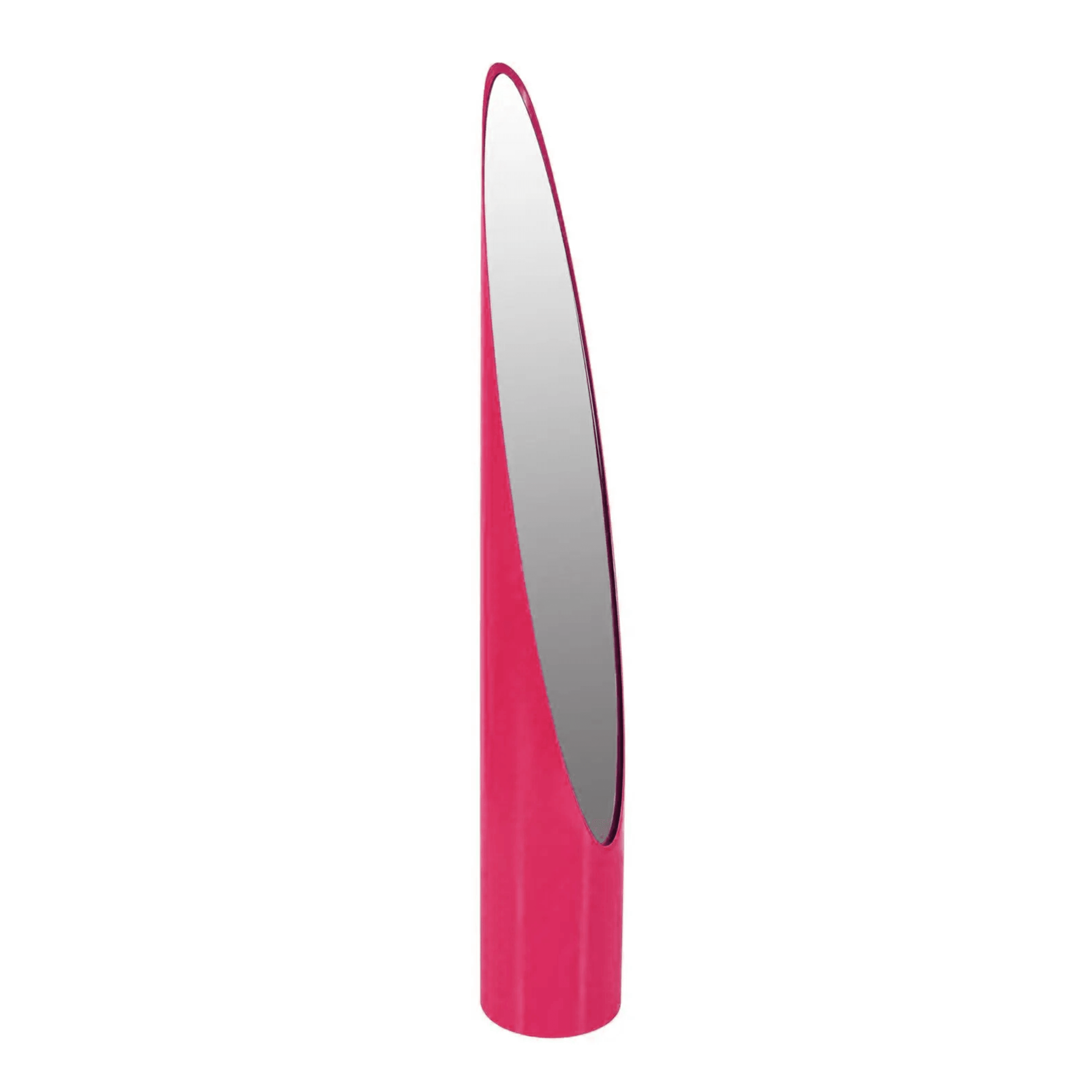 Pink Lipstick Mirror, front view — Interior Moderna