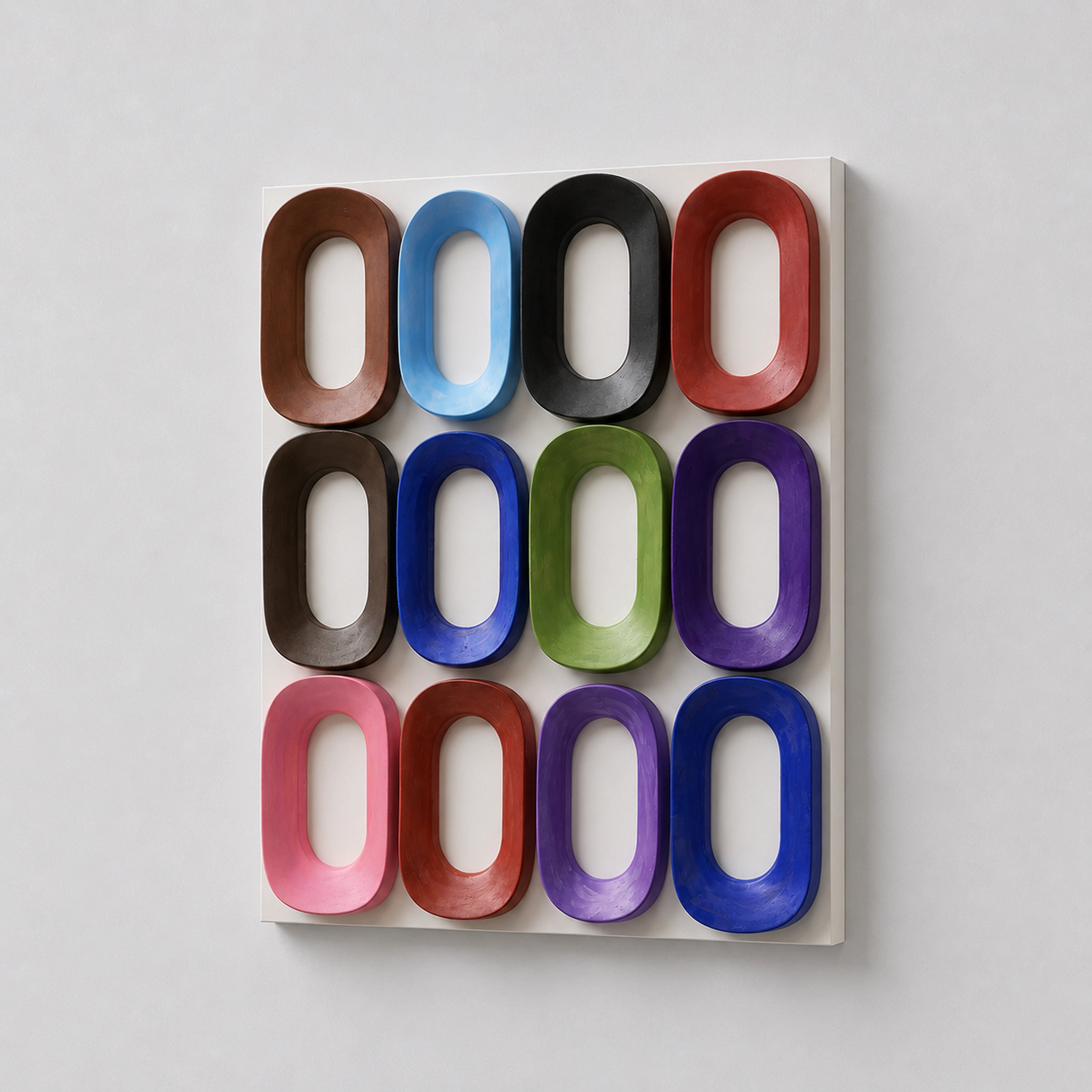 Rainbow Oval Riot Wall Art Interior Moderna
