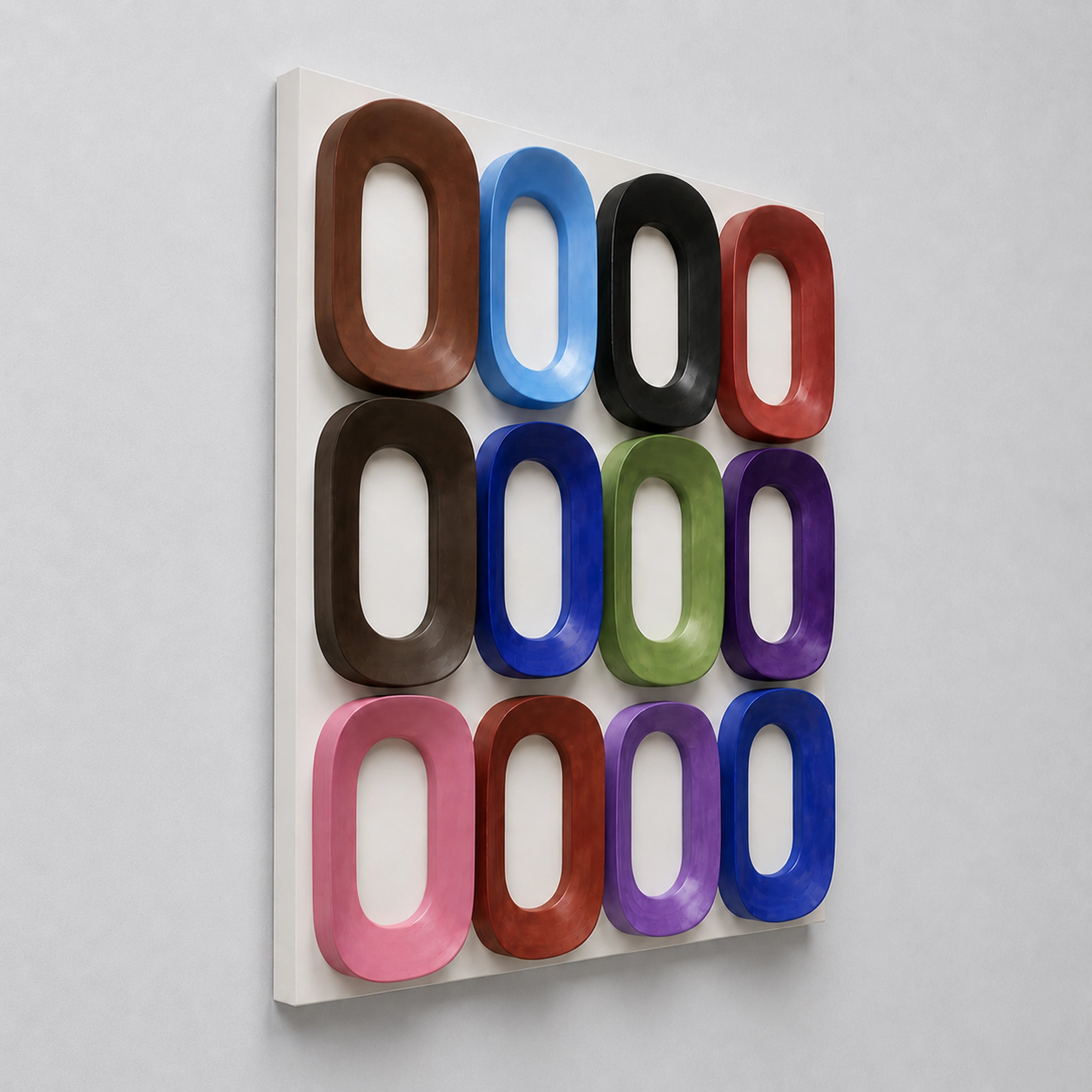 Rainbow Oval Riot Wall Art Interior Moderna